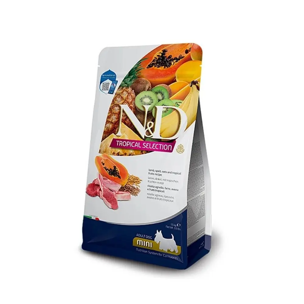 N&D Tropical Selection Kuzu Etli Mini Irk Yetişkin Köpek Maması 1,5 Kg