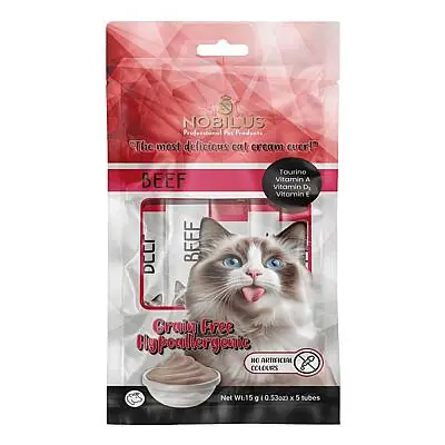 Nobilus Dana Etli Kedi Krema Ödülü 5X15gr