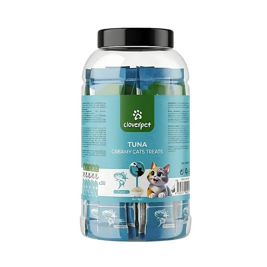 Cloverpet Kavanoz Krema Ton Balıklı 30x14 Gr