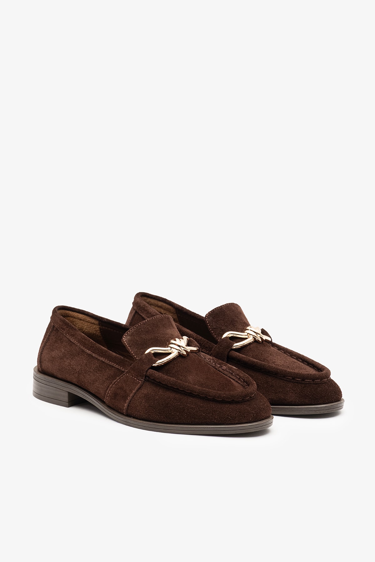 Alice Kahverengi Süet Deri Kadın Loafer