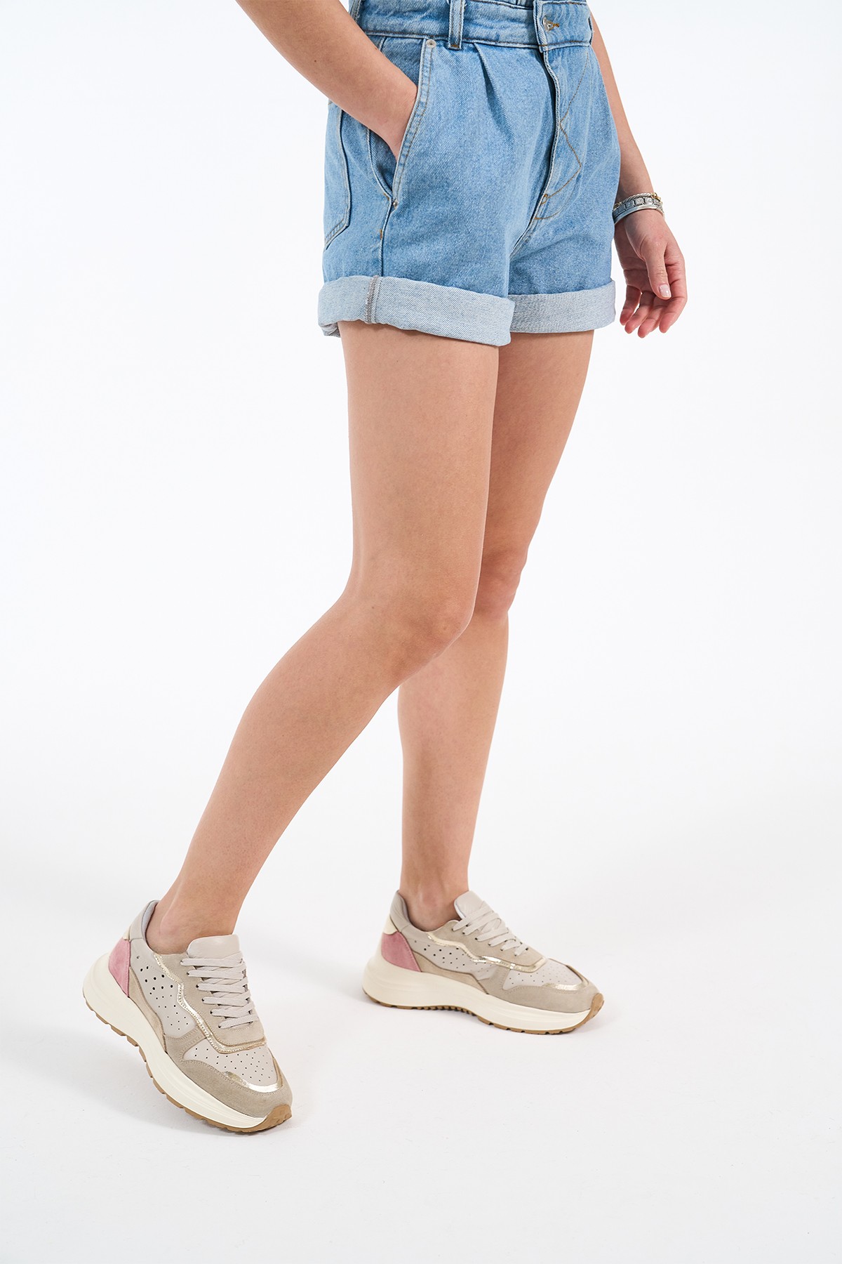 Owen Bej Hakiki Deri Kadın Sneakers