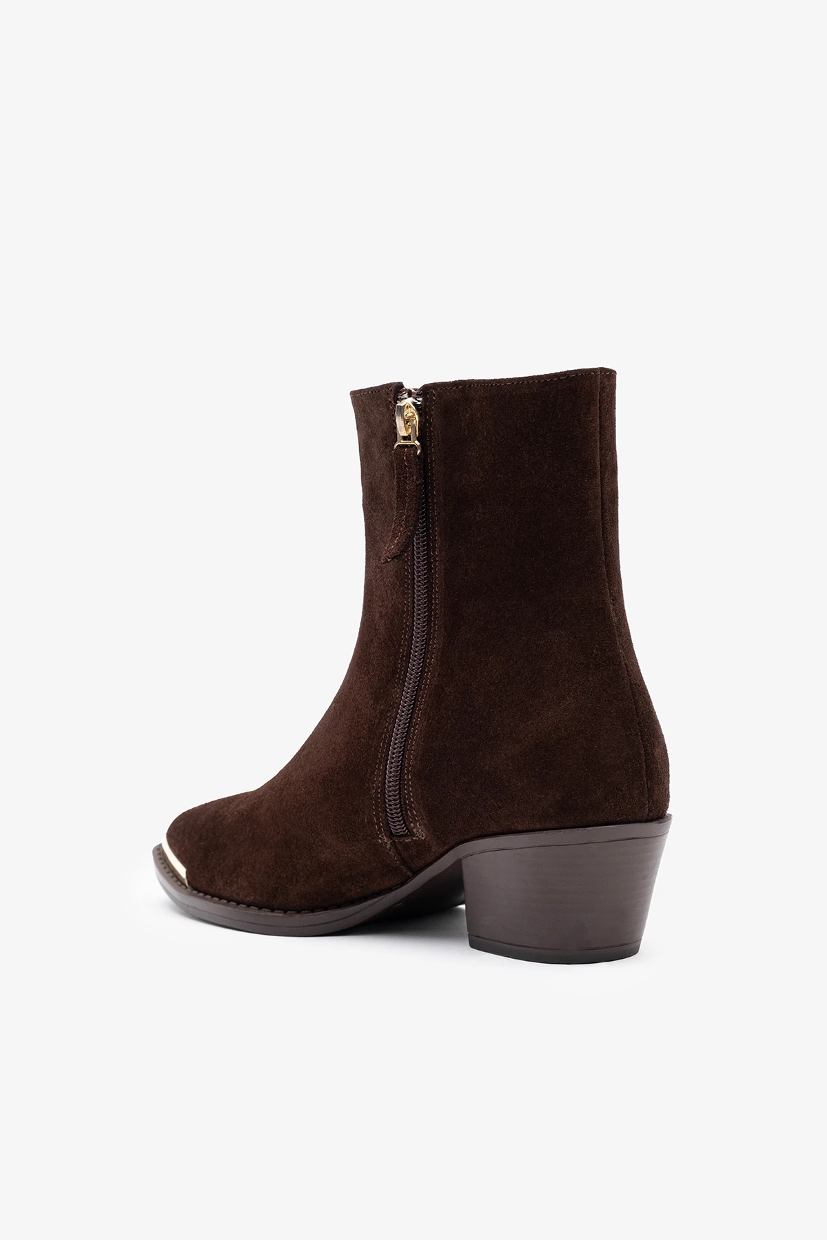 Medna Kahverengi Süet Deri Kadın Bot