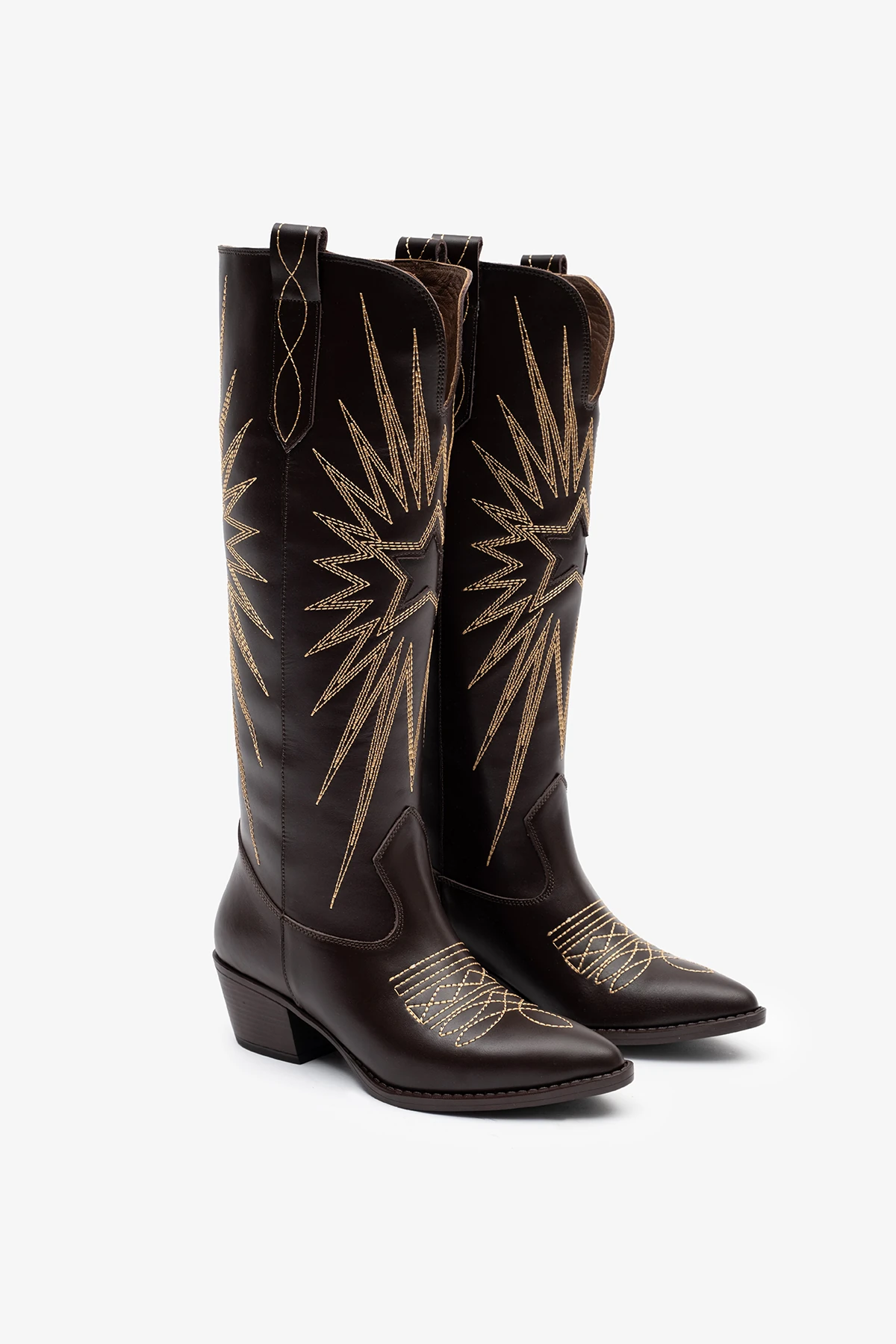 Frea Kahverengi Deri Kadın Çizme