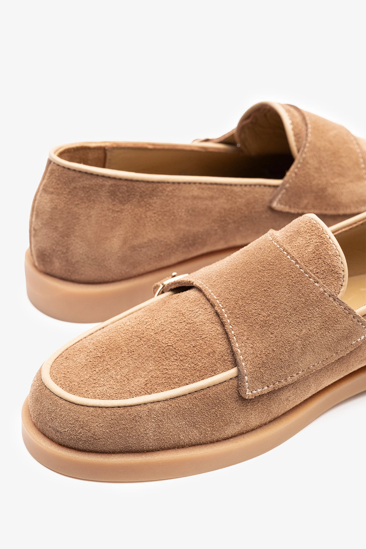 Gerox Sigaro Süet Deri Kadın Loafer