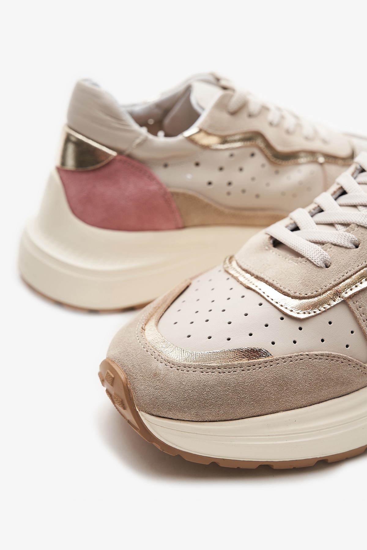 Owen Bej Hakiki Deri Kadın Sneakers