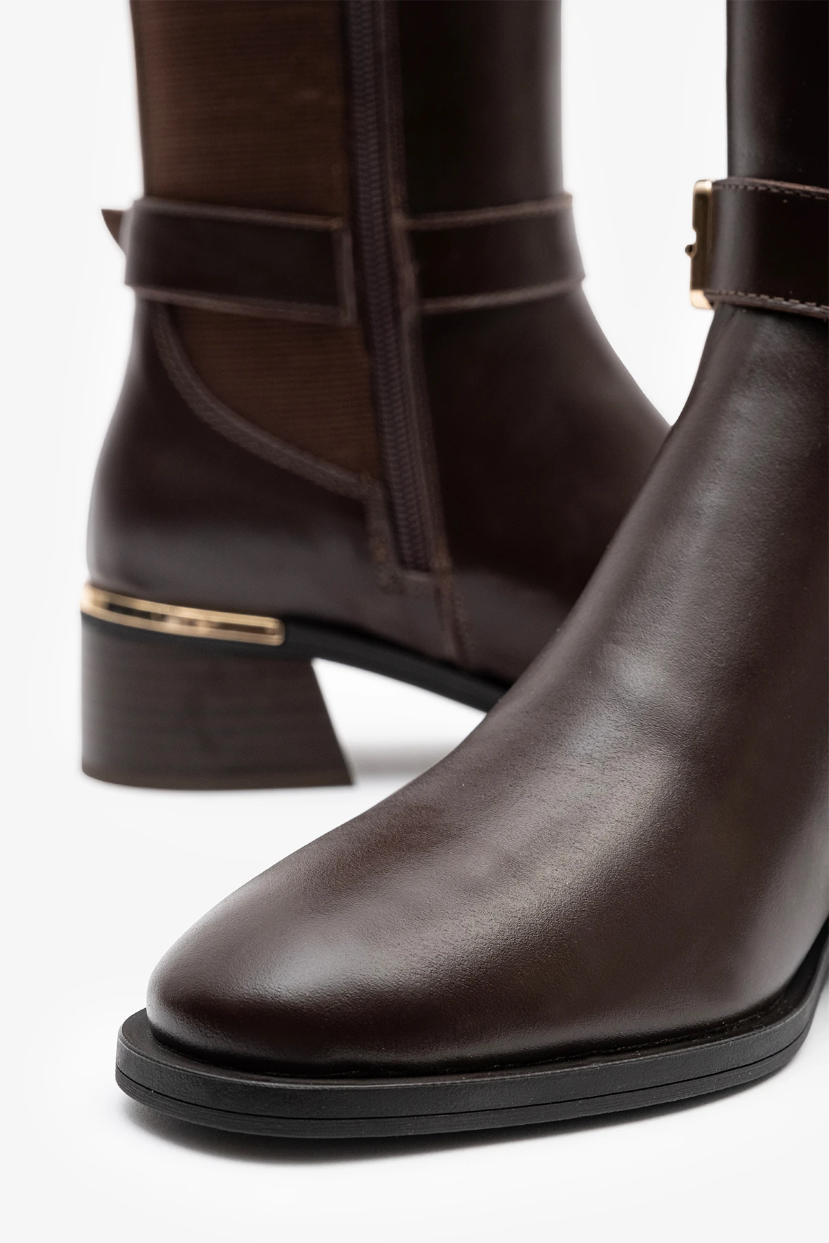 Rixor Kahverengi Deri Kadın Çizme