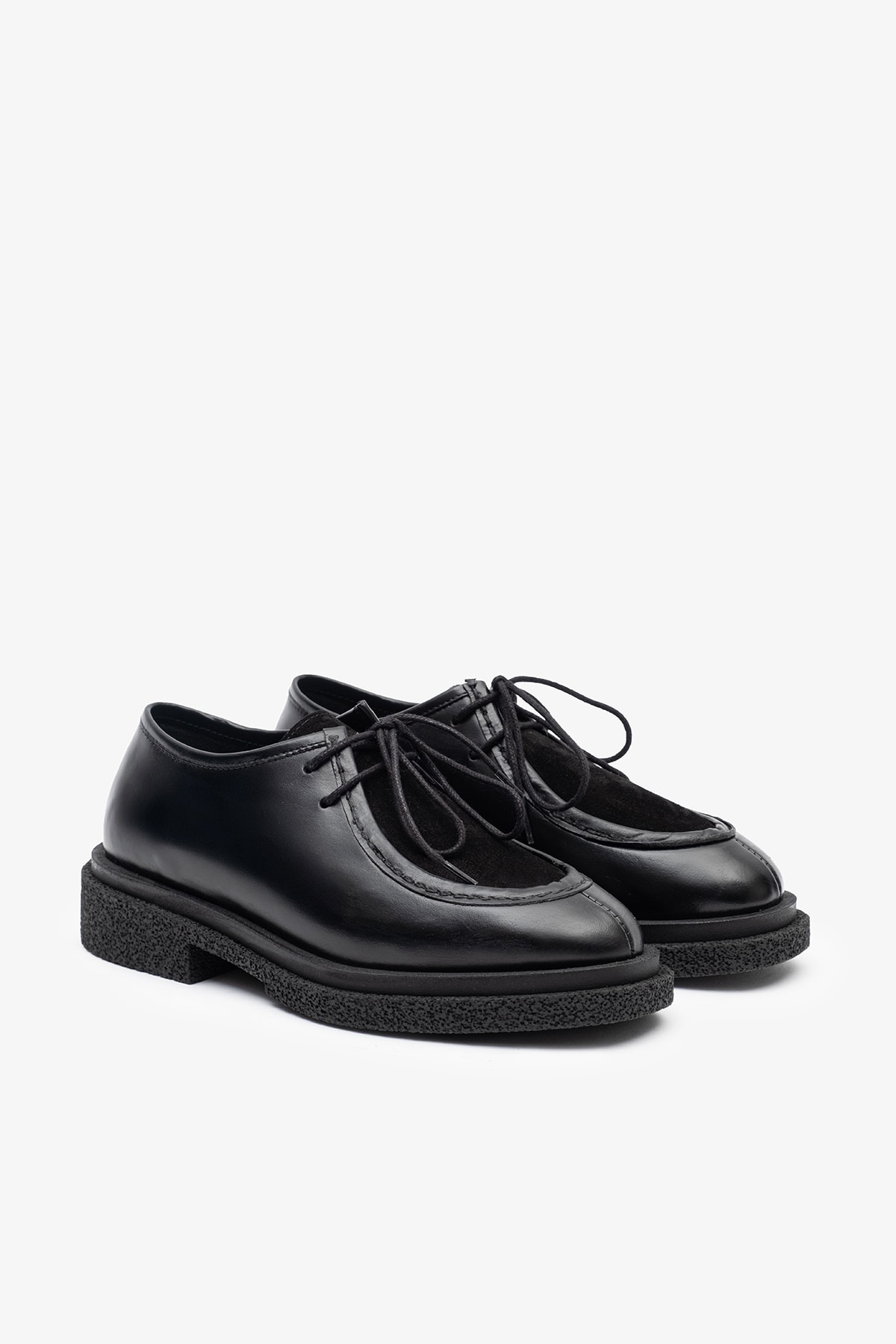 Ginny Siyah Deri Kadın Loafer