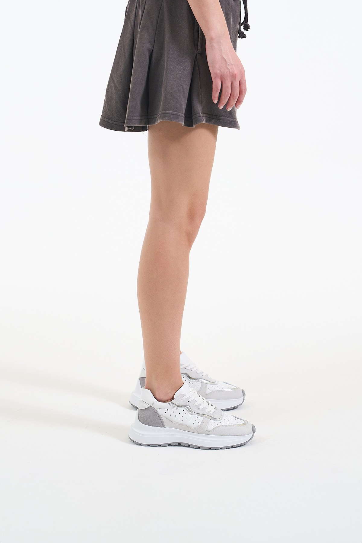 Owen Beyaz Hakiki Deri Kadın Sneakers