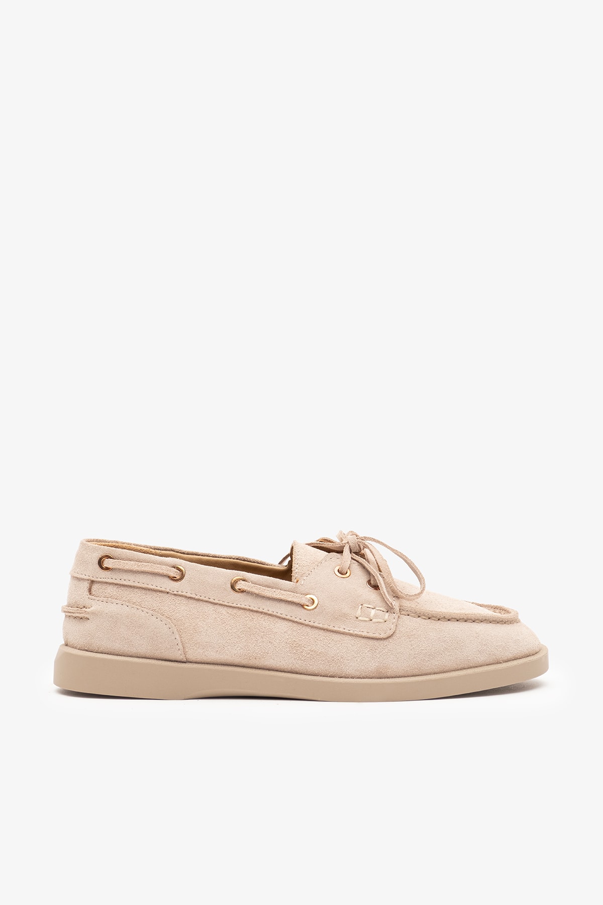 Rana Bej Süet Deri Kadın Loafer