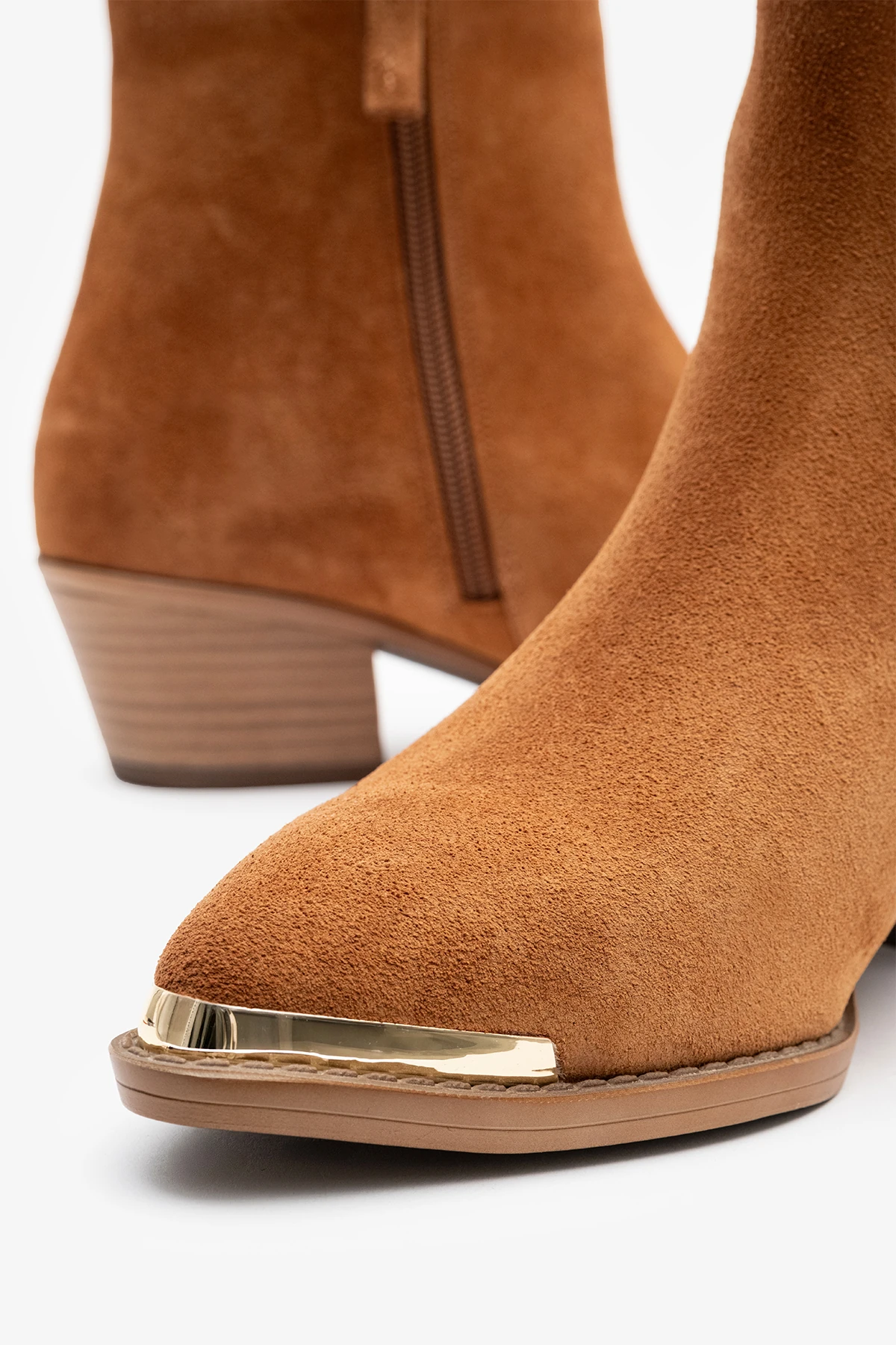 Medna Taba Süet Deri Kadın Bot