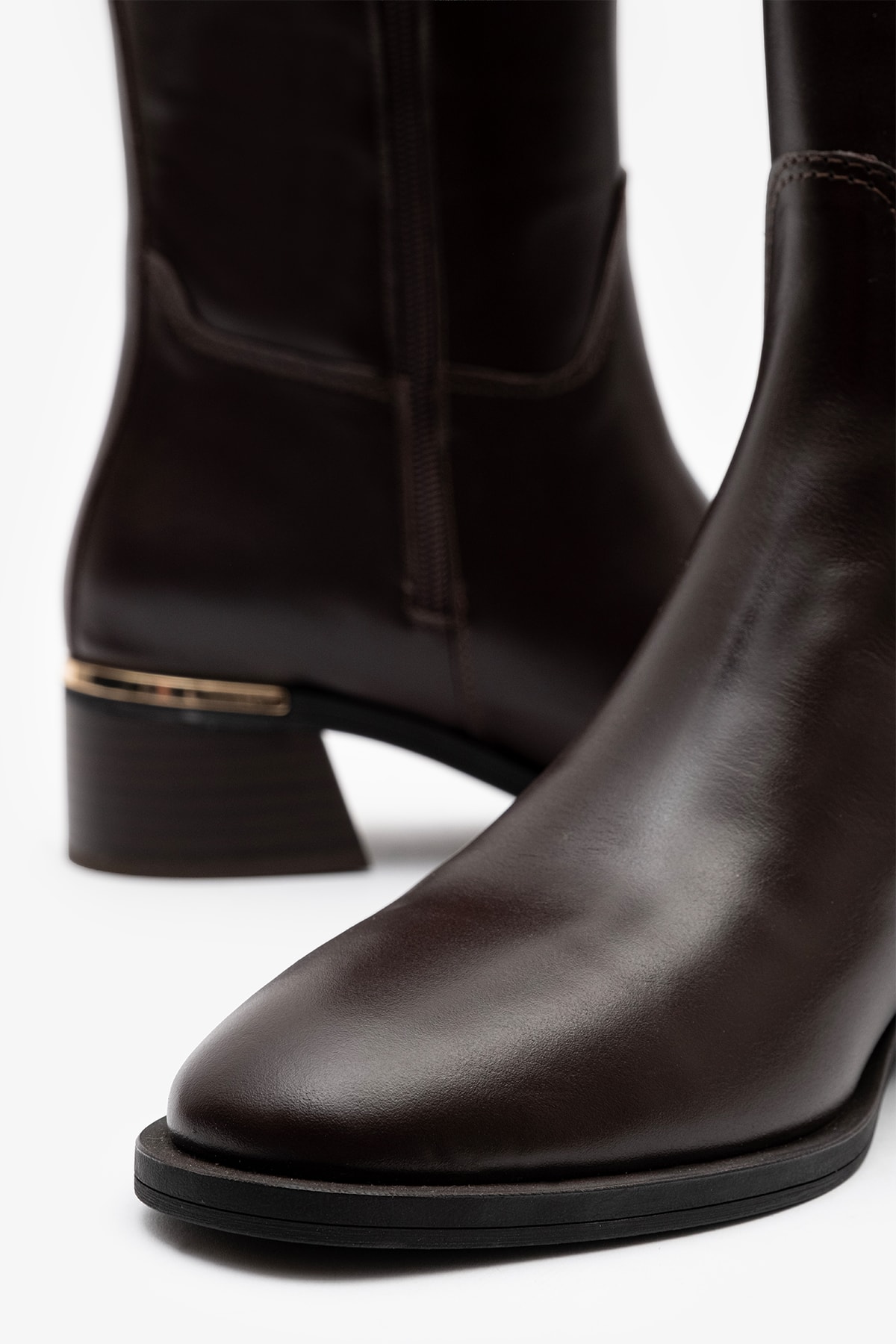 Mosby Kahverengi Deri Kadın Çizme