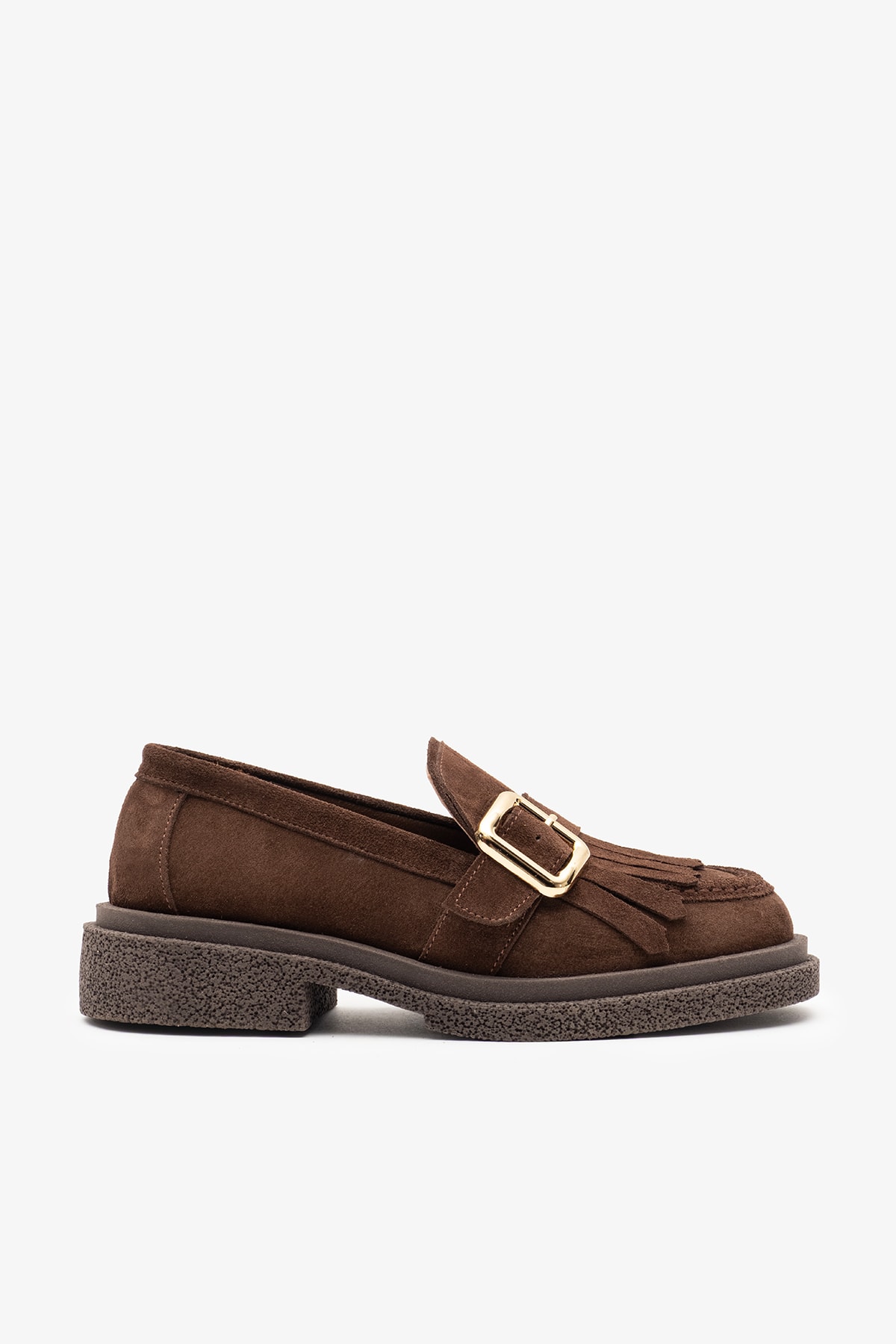 Livia Kahverengi Süet Deri Kadın Loafer
