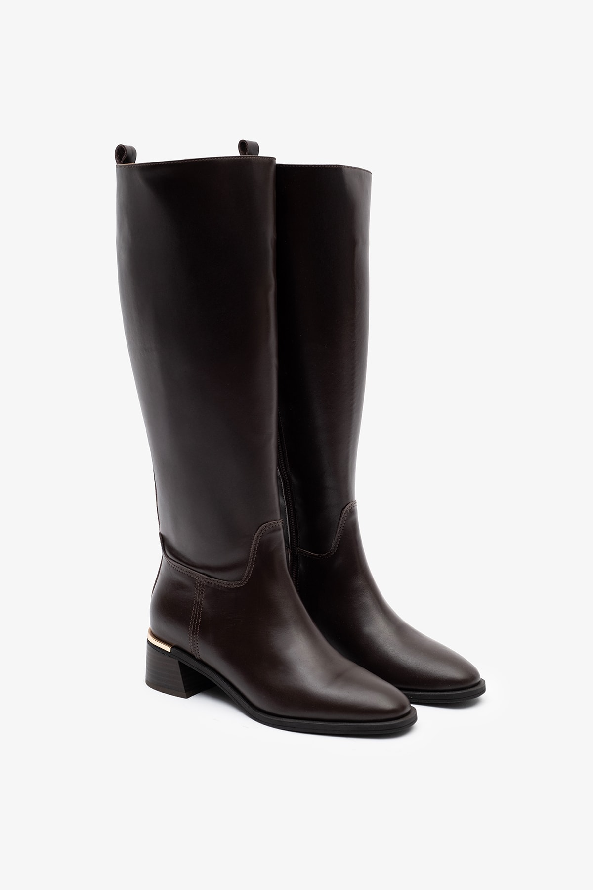 Mosby Kahverengi Deri Kadın Çizme