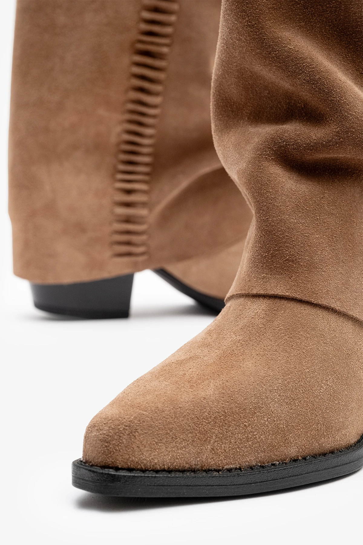 Clara Sigaro Süet Deri Kadın Çizme