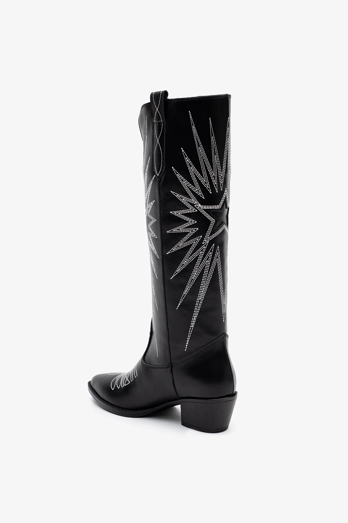 Frea Siyah Deri Kadın Çizme