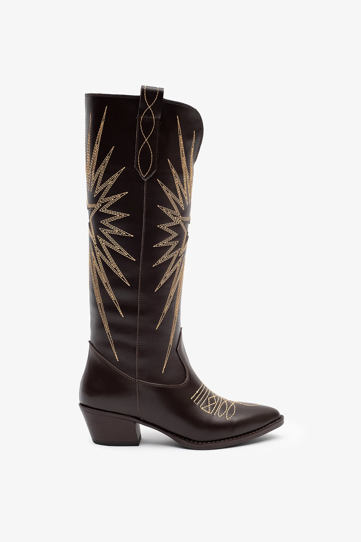 Frea Kahverengi Deri Kadın Çizme