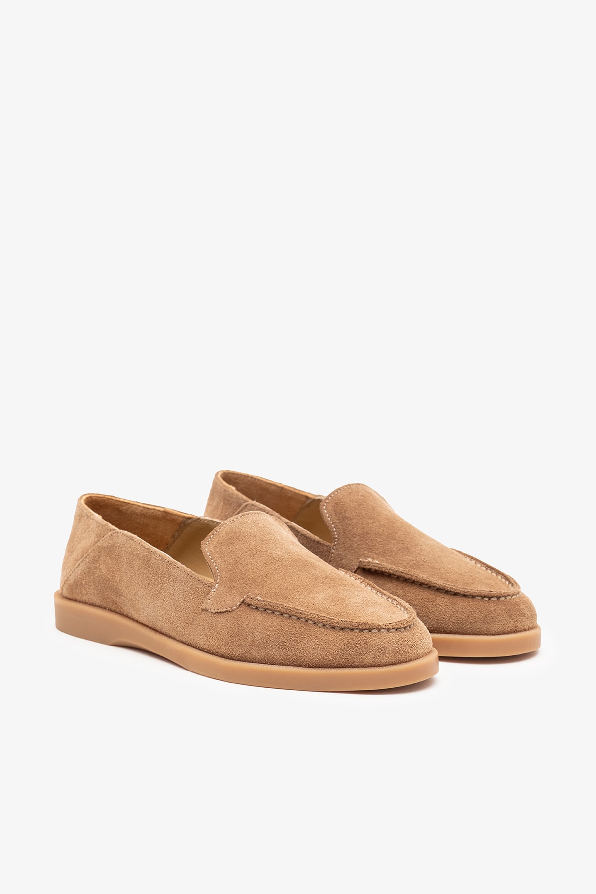 Olyne Sigaro Süet Deri Kadın Loafer