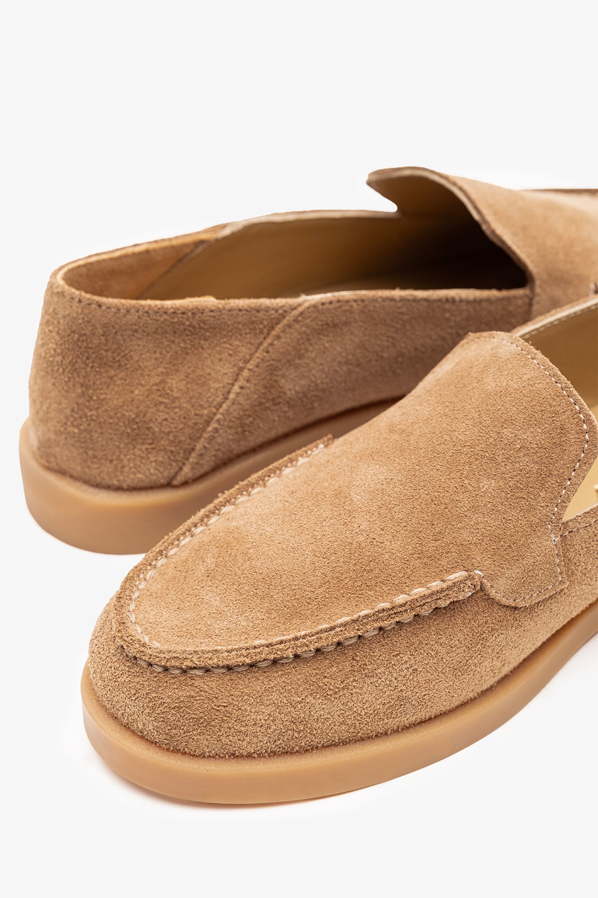 Olyne Sigaro Süet Deri Kadın Loafer
