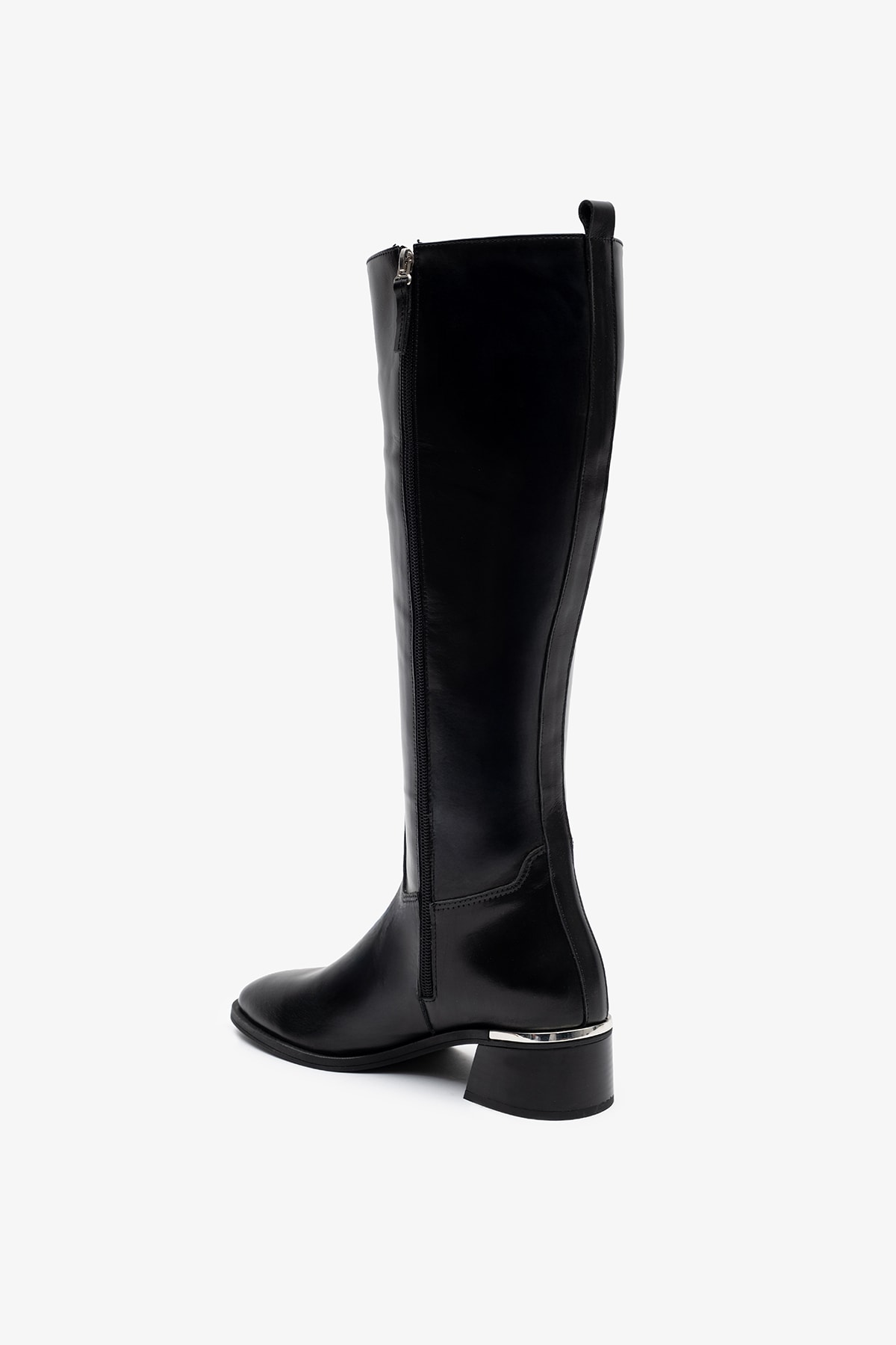 Mosby Siyah Deri Kadın Çizme