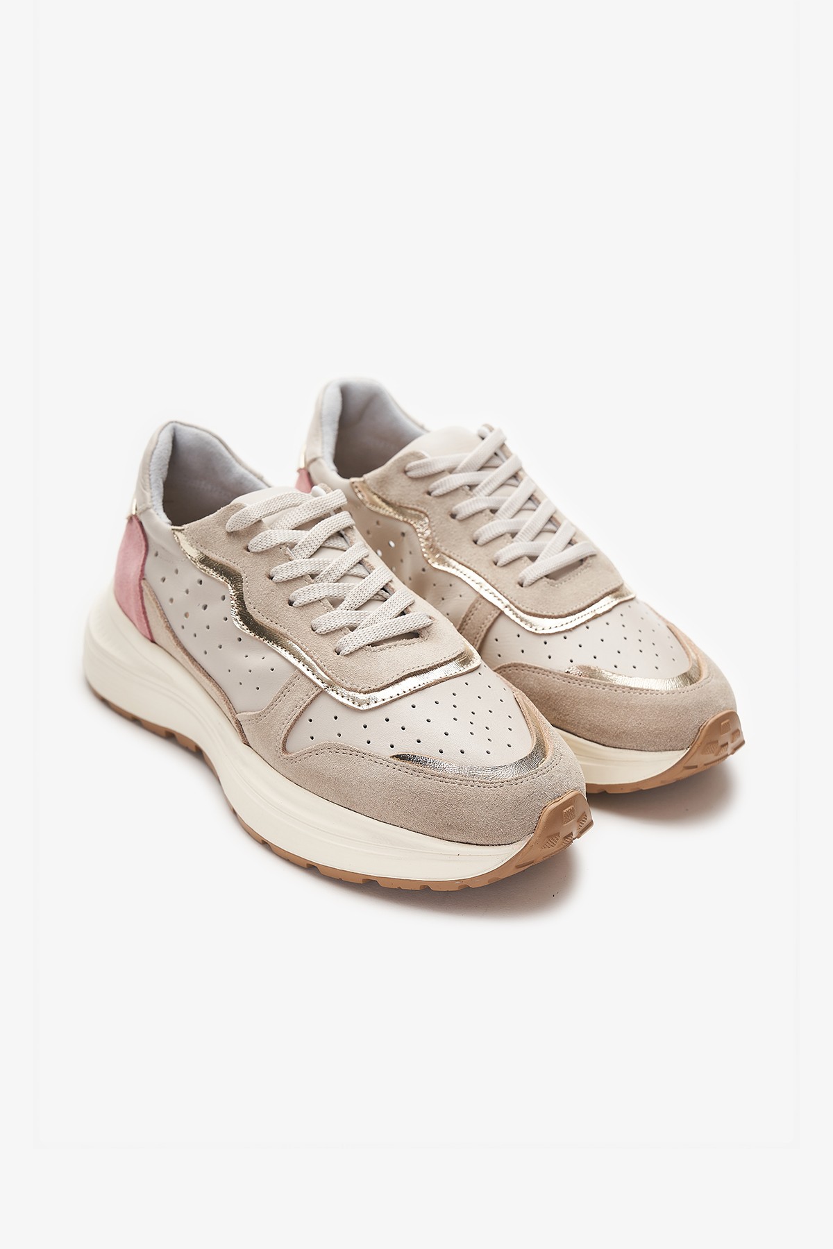 Owen Bej Hakiki Deri Kadın Sneakers