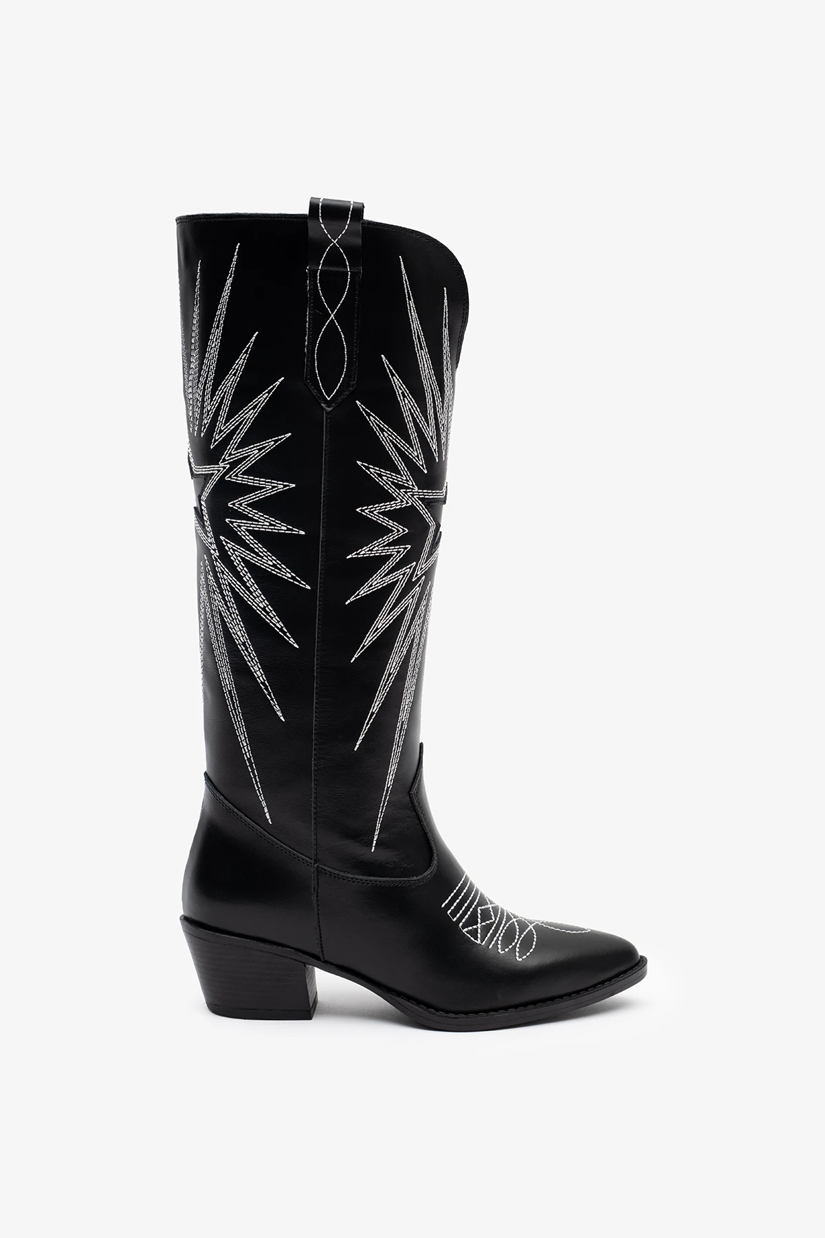 Frea Siyah Deri Kadın Çizme