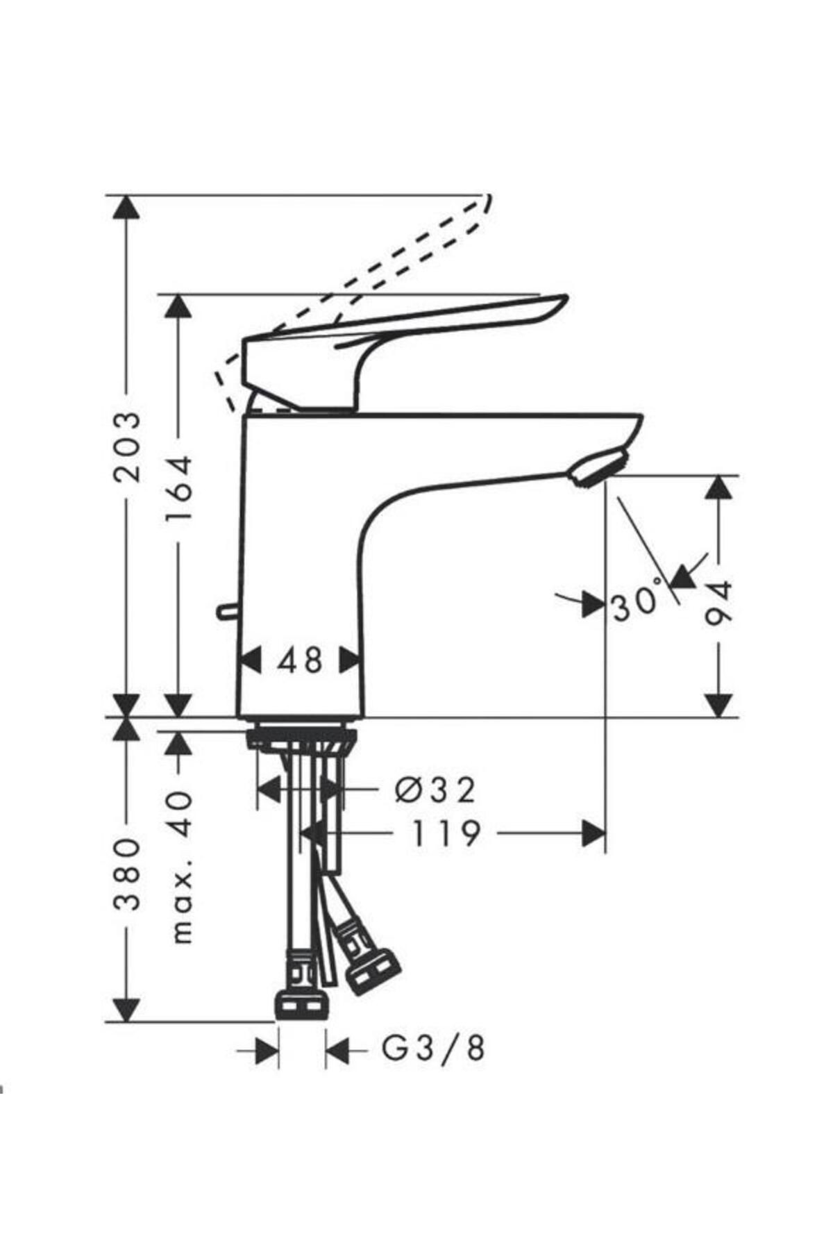 Logis E Lavabo Bataryası 100 Sifon Kumandalı