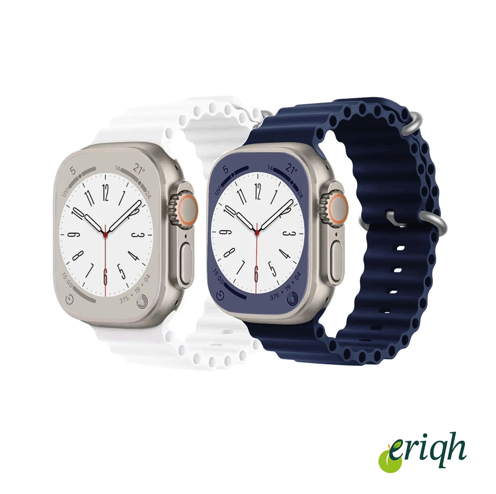 Watch Uyumlu 2li set 38mm 40mm 41mm (10.nesil42mm) 1/2/3/4/5/6/se/7/8/9/10/ultra Ocean Kordon