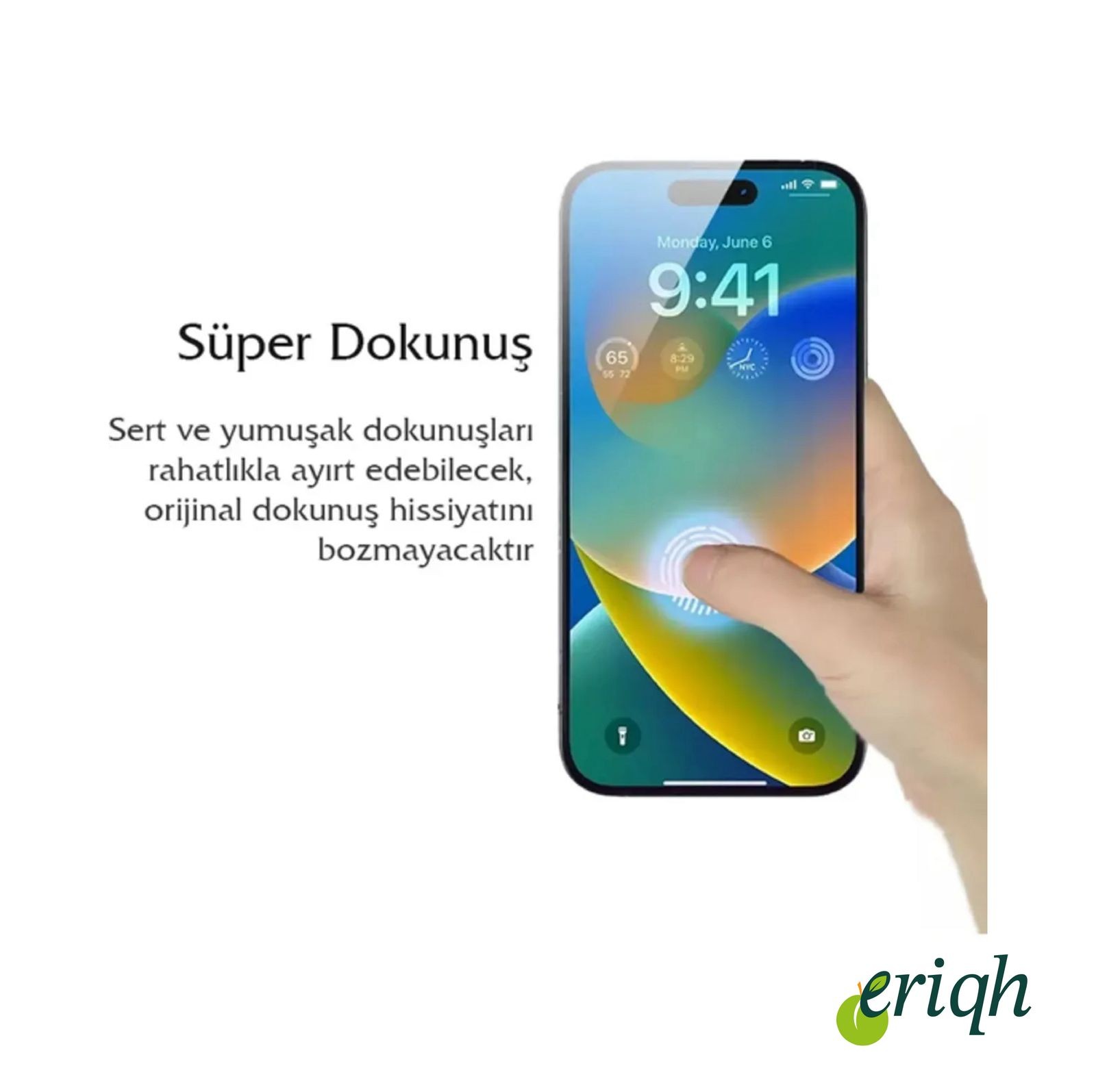Apple iPhone 11 Uyumlu Hayalet Ekran Kolay Uygulama Aparatlı Ekran Koruyucu