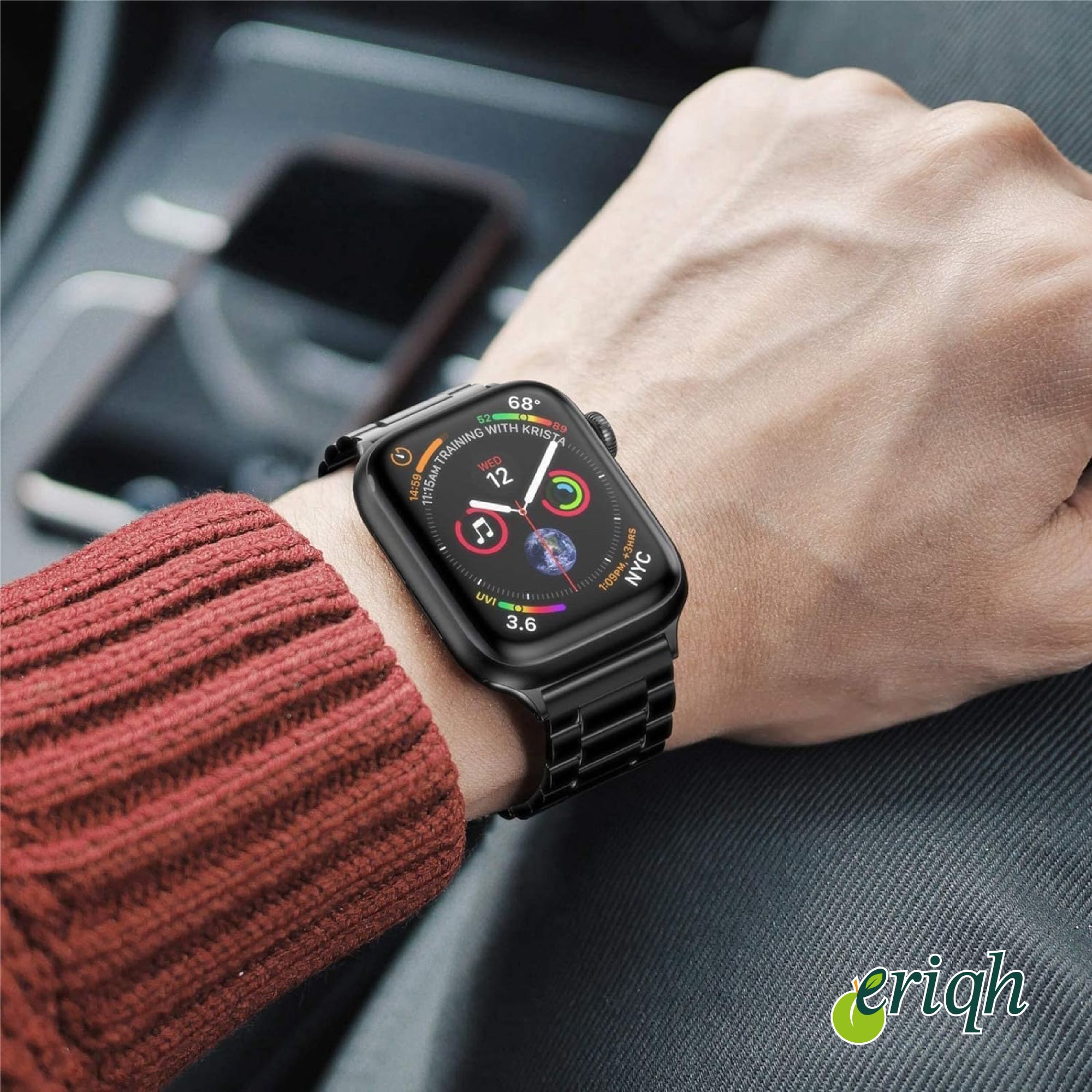 Apple Watch Uyumlu 38mm 40mm 41mm (42mm10.NESİL) 1/2/3/4/5/6/se/7/8/9/10/ultra Kordon Metal Loop Kordon