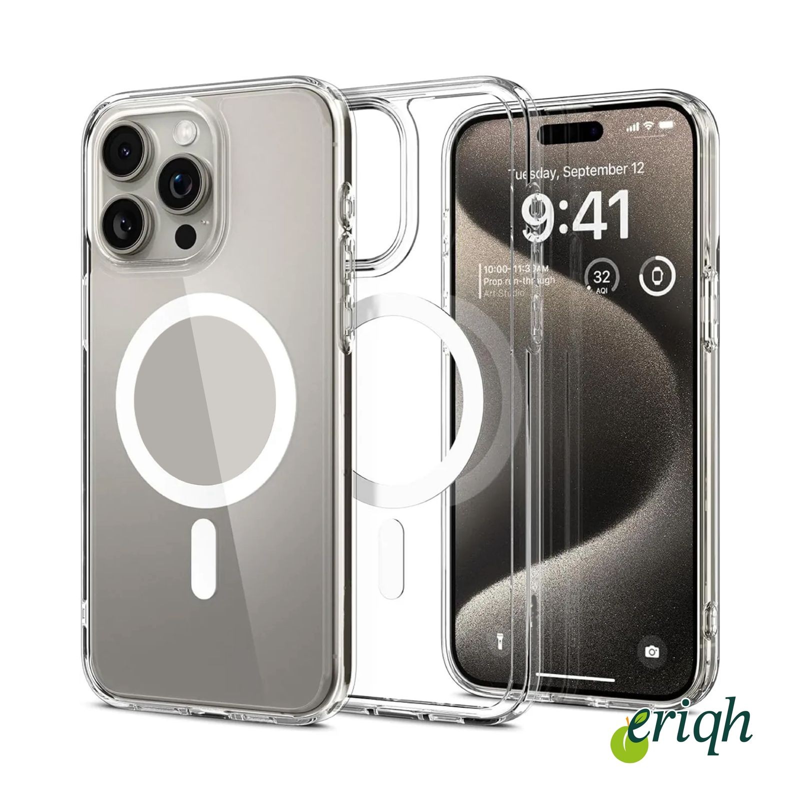 iPhone 11 Uyumlu Sert Şeffaf Kılıf | MagSafe Destekli | Sararma Yapmaz