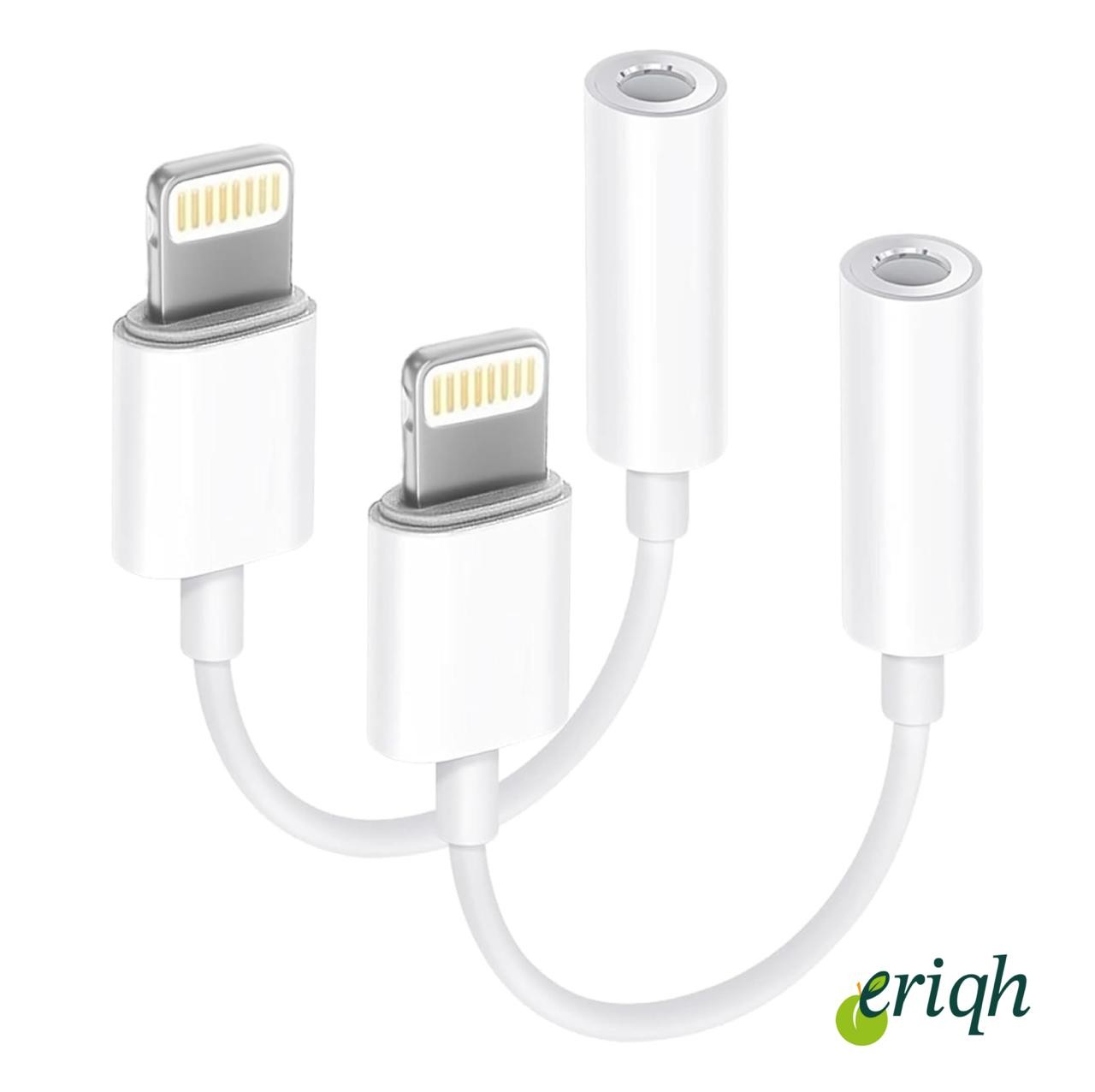 Lightning to 3.5mm 2'Lİ Kulaklık Dönüştürücü | iPhone Uyumlu