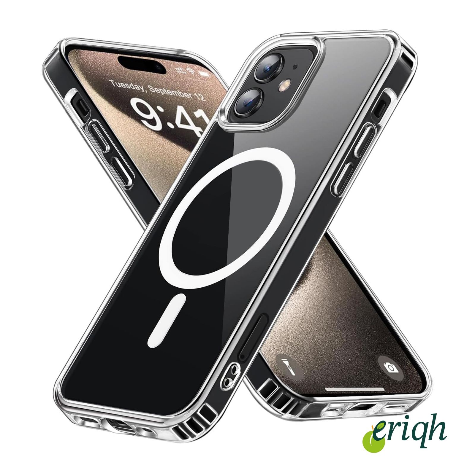 Apple Iphone 11 Uyumlu Kılıf Magsafe Kablosuz Şarj Destekli Sert Şeffaf Kapak