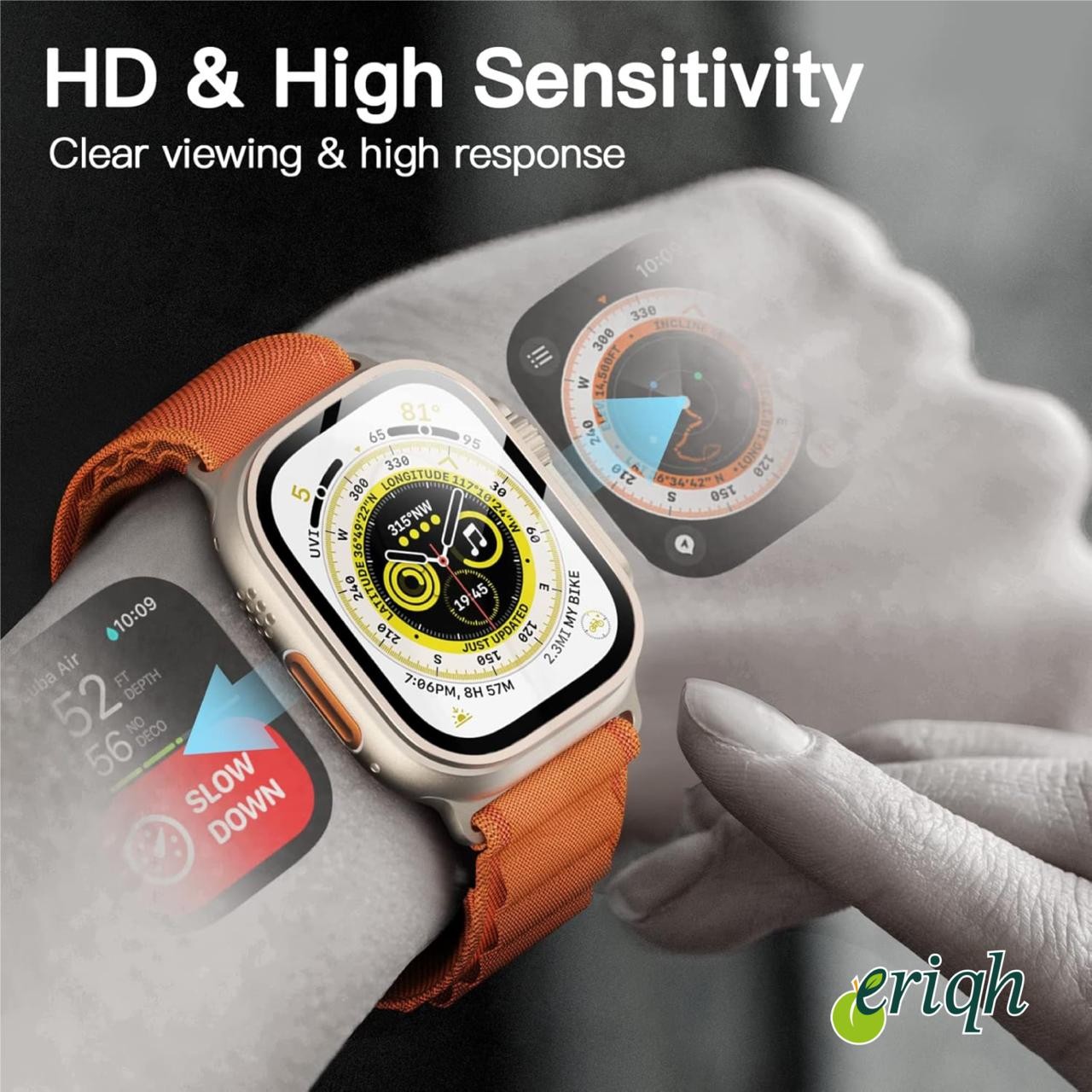 Apple Watch 38mm Cam Ekran Koruyucu – Tam Kaplama, Şeffaf