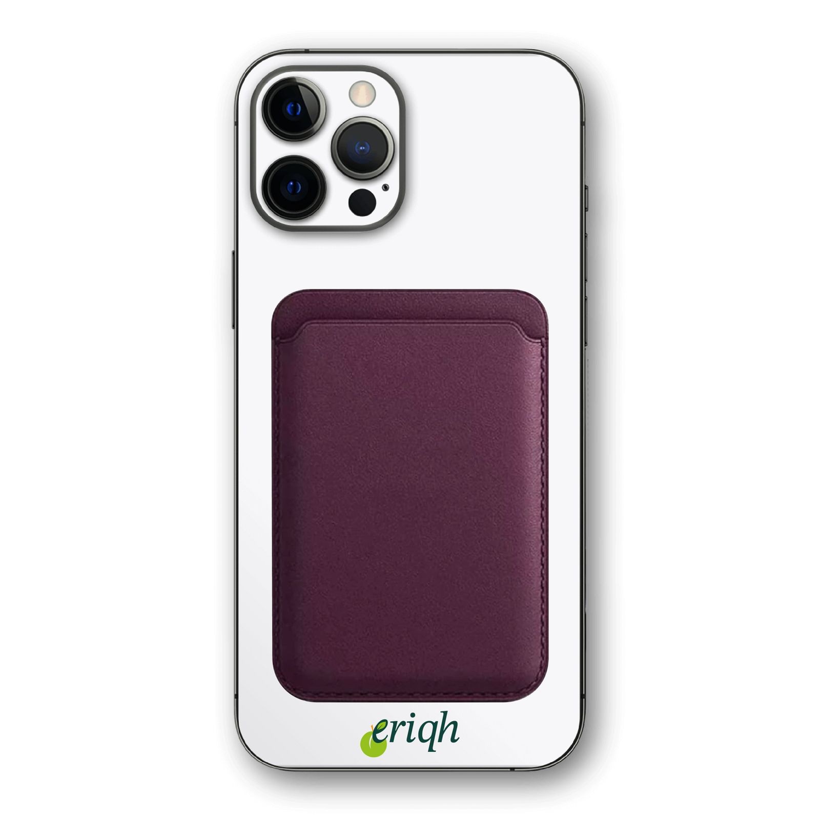 ERİQH iPhone 11-12-13-14-15-16 Serileri ile Uyumlu Magsafe Mıknatıslı Kartlık Deri Cüzdan