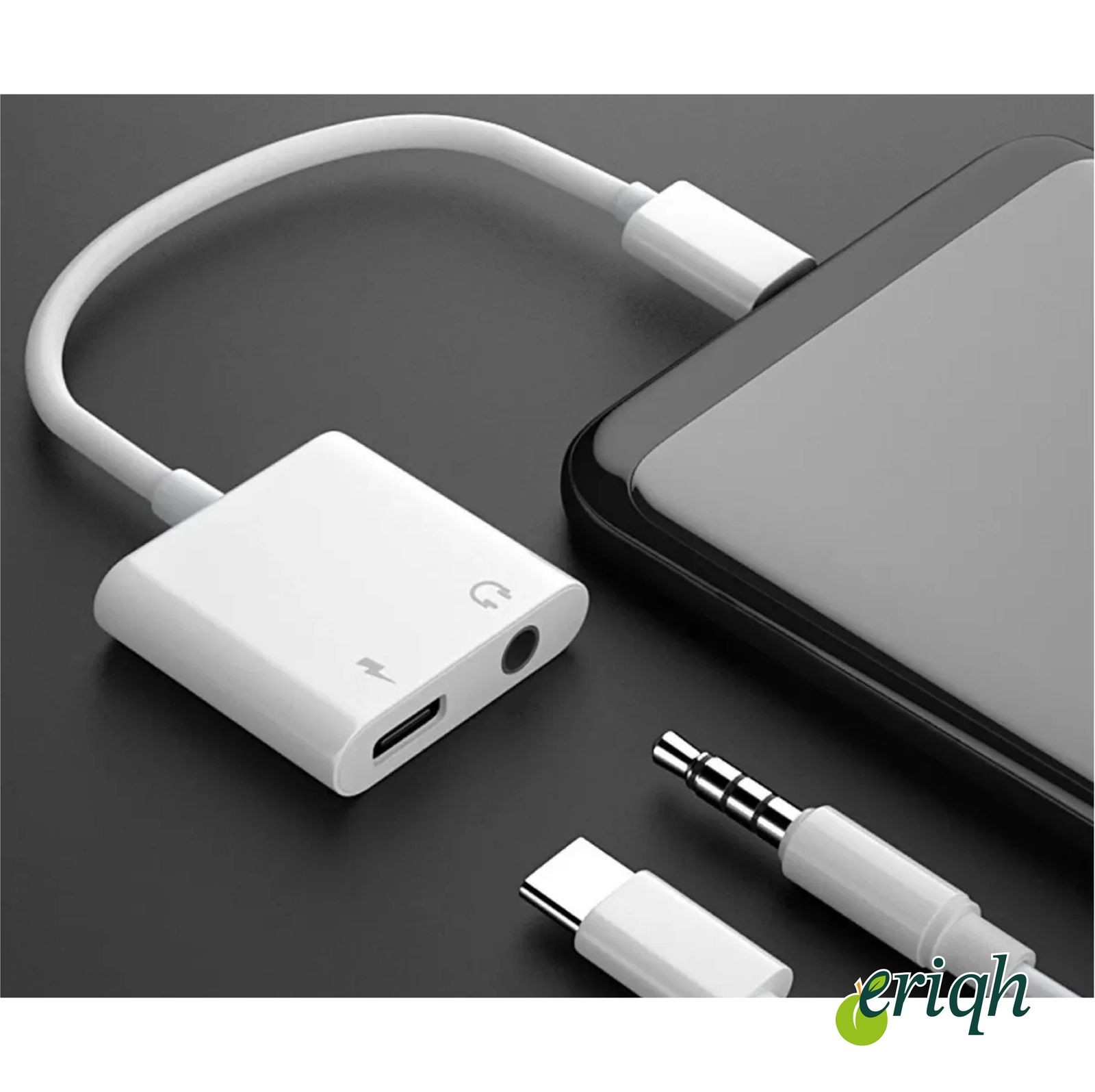 Type-C + 3.5mm Jack Çoklayıcı Dönüştürücü | Şarj + Kulaklık | USB-C Splitte