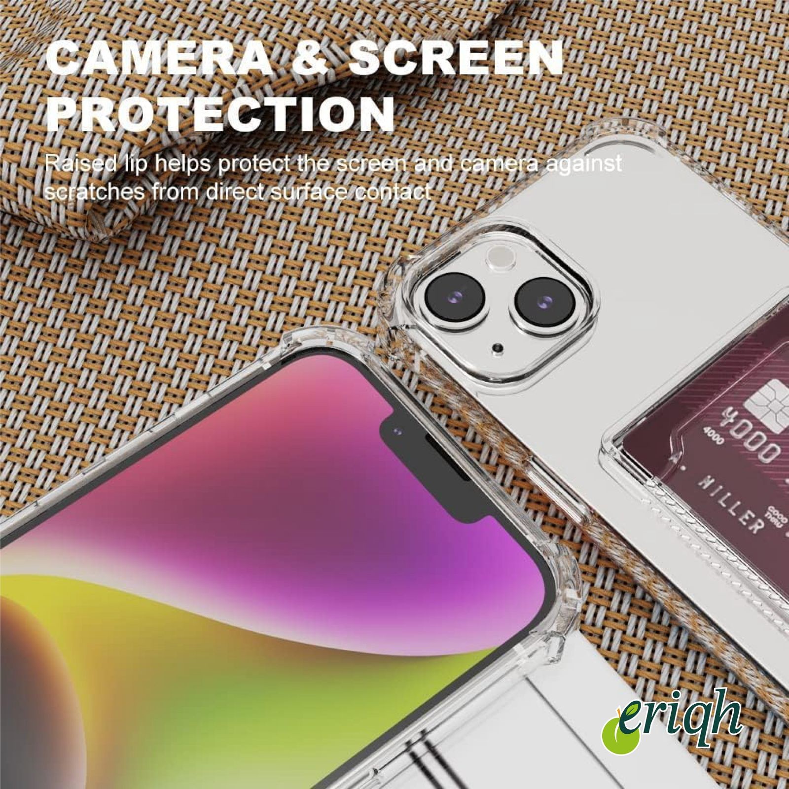 iPhone 11 Uyumlu Kartlık Bölmeli Şeffaf Kılıf | Pratik ve Şık Tasarım