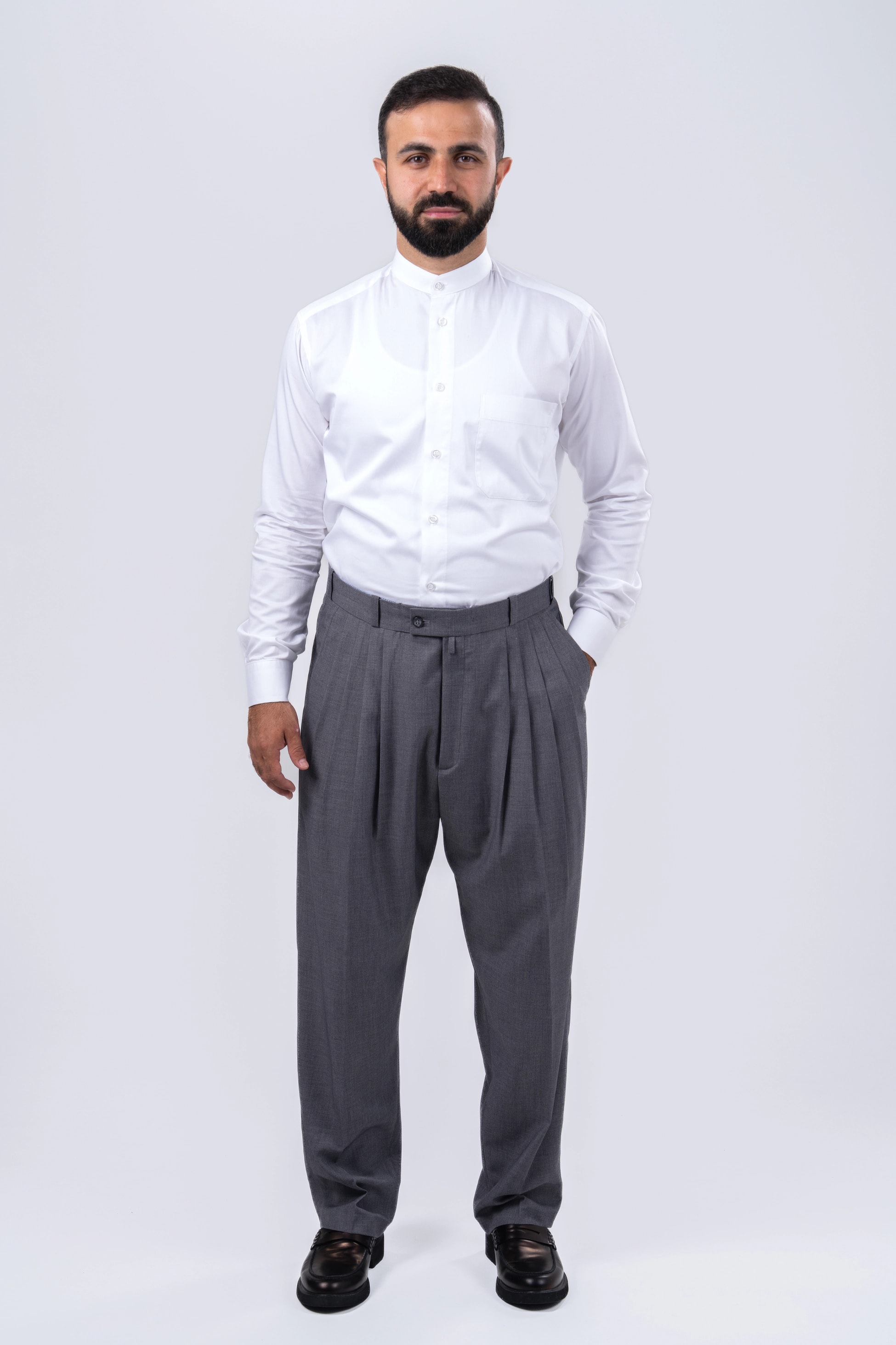 Füme 4 Pileli Şalvar