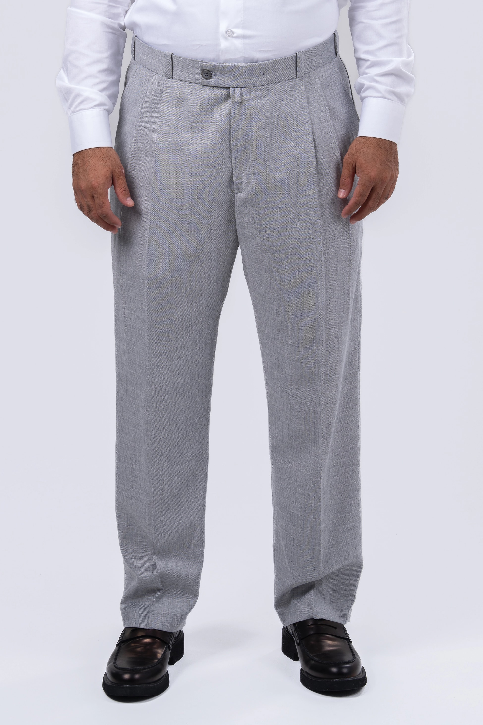 Gri 2 Pileli Şalvar