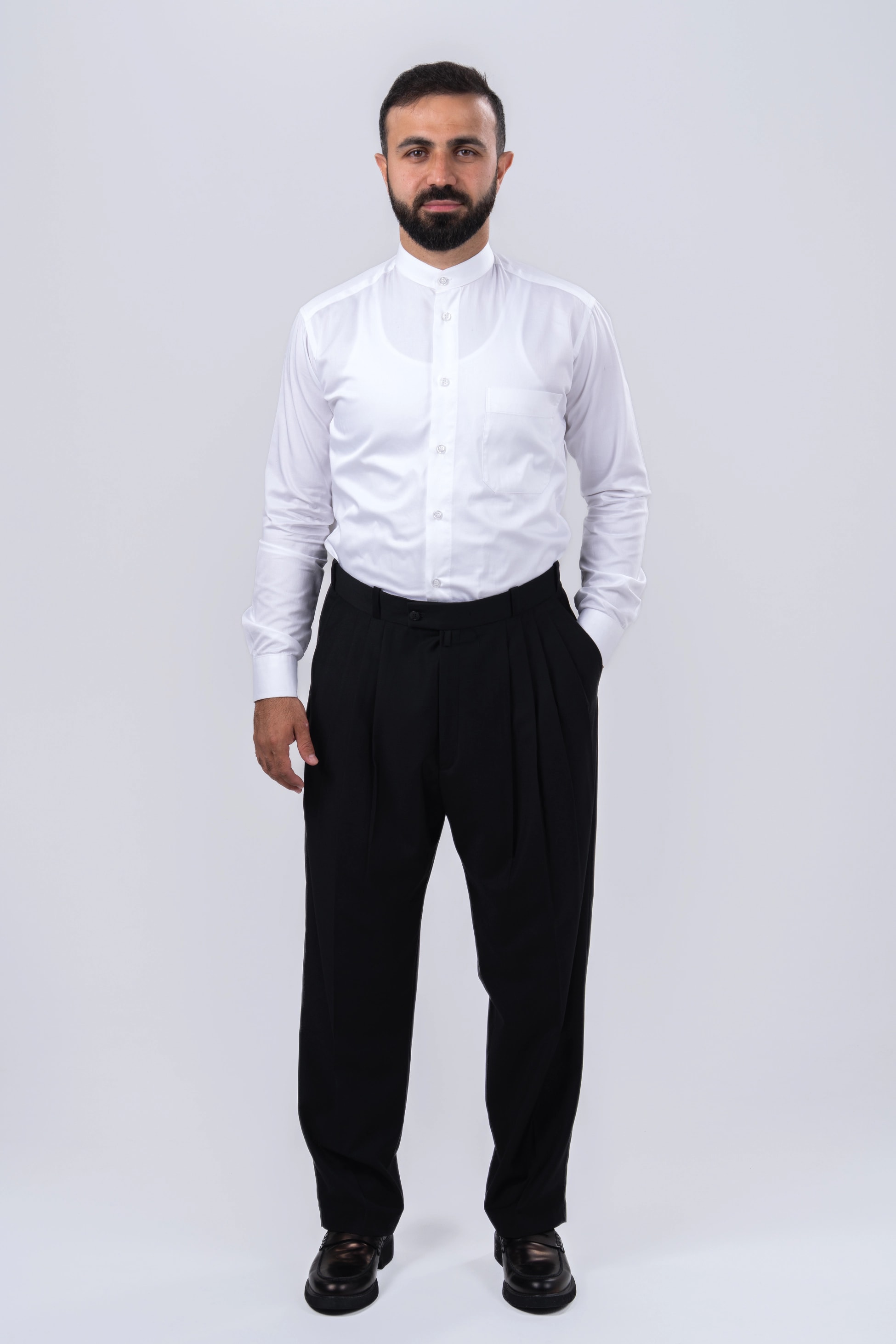 Siyah 4 Pileli Şalvar