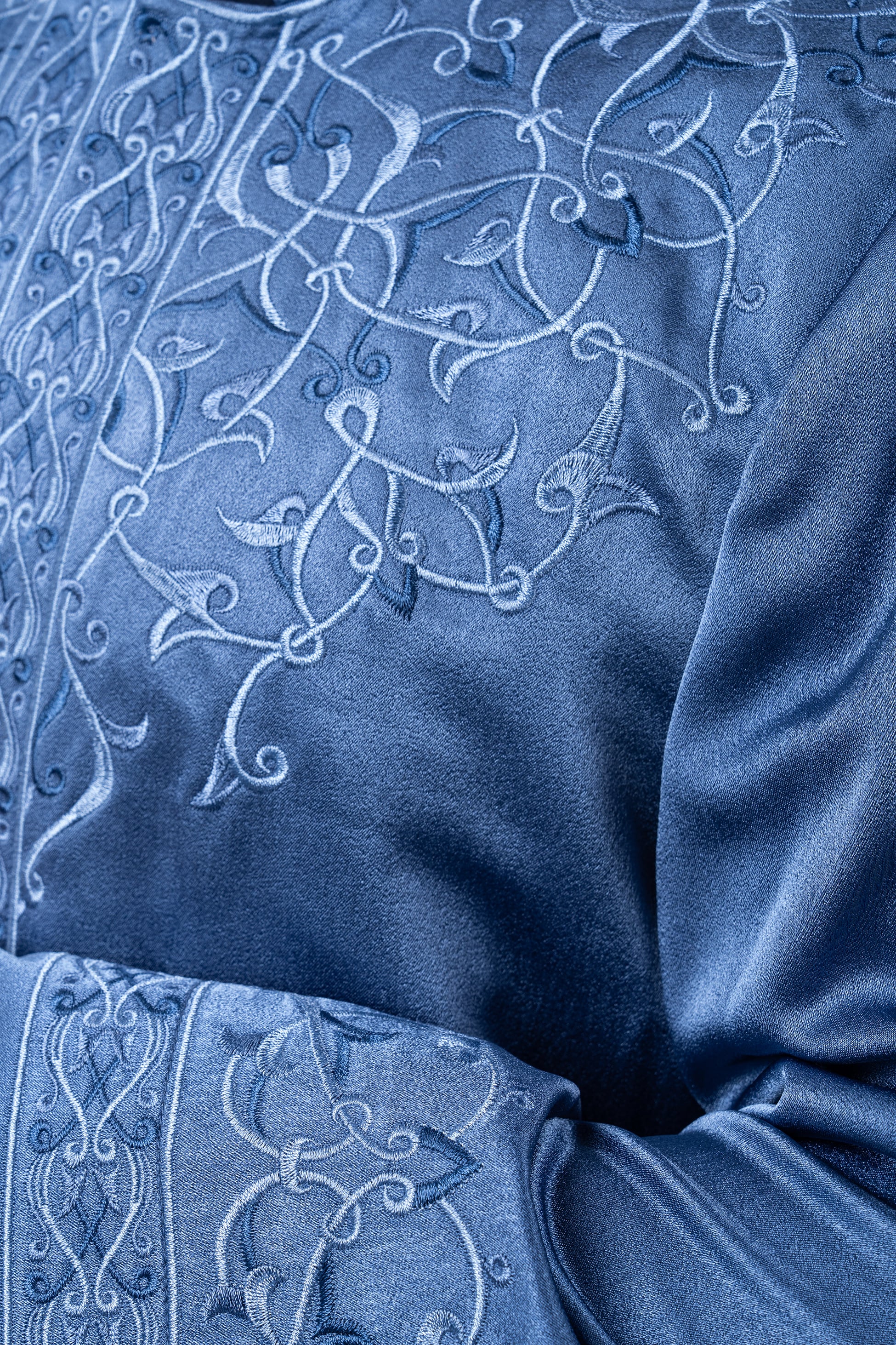 Mavi Nakışlı Abraham İmam Cübbesi