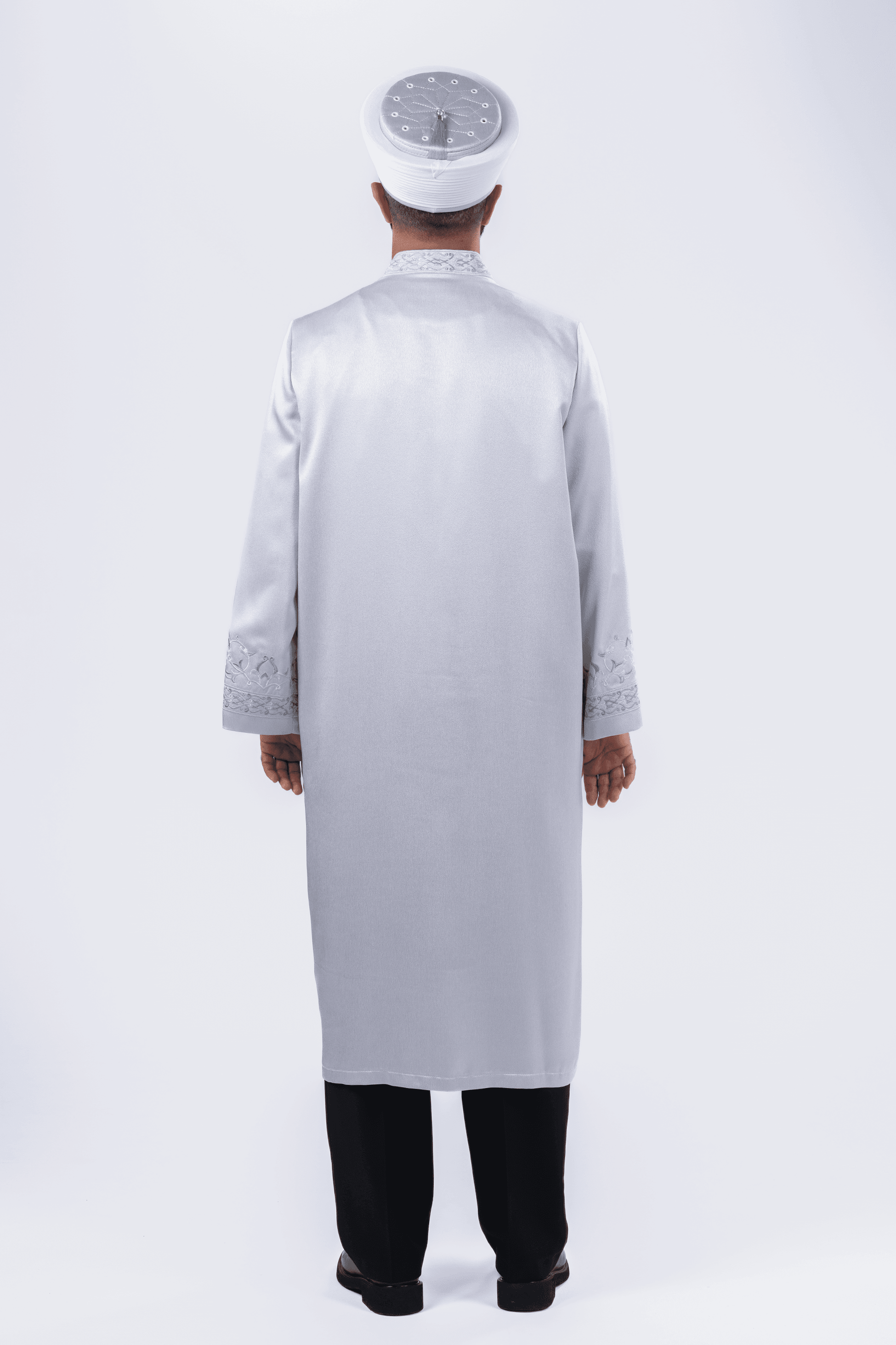 Gri Nakışlı Abraham İmam Cübbesi