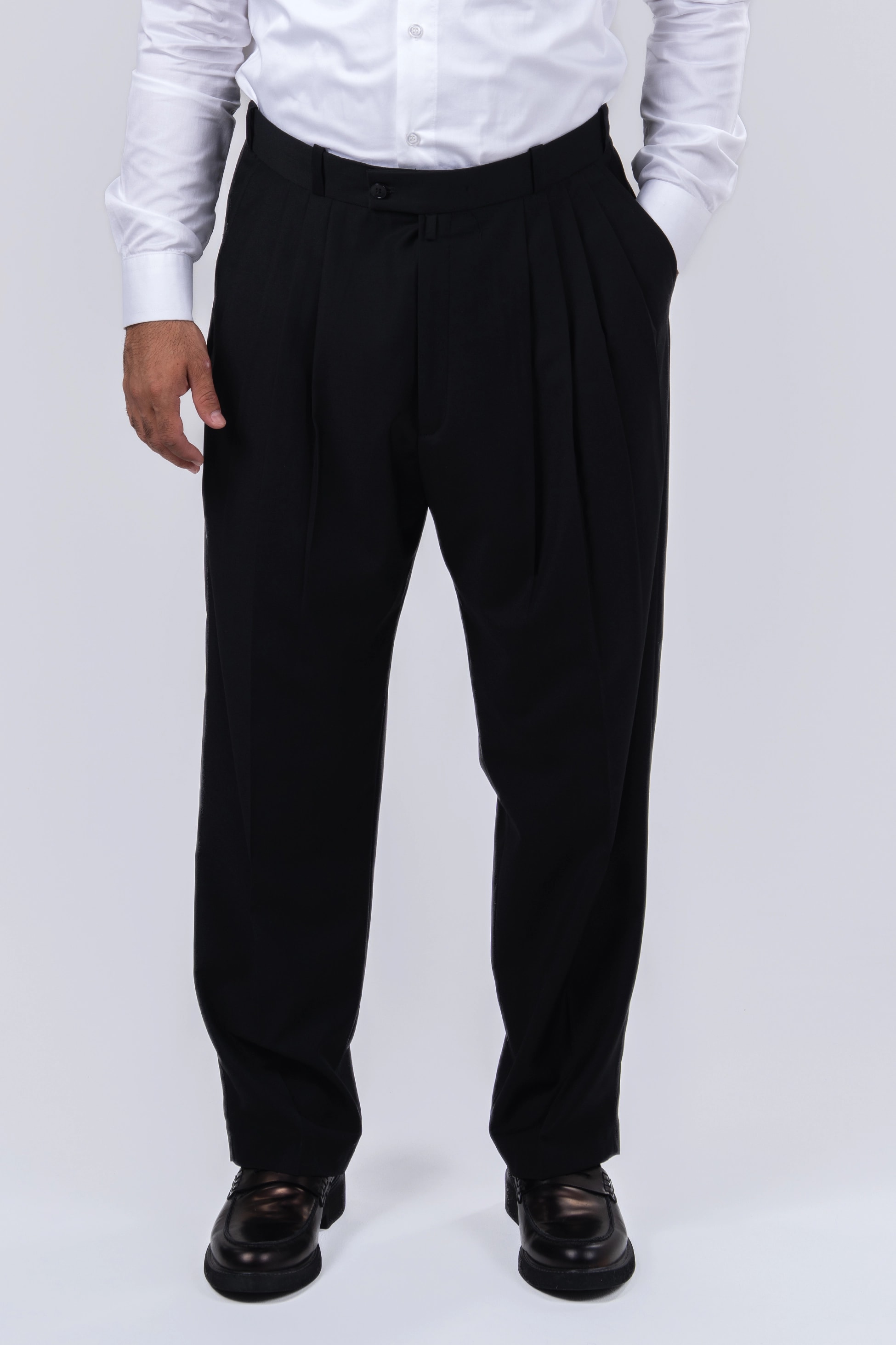 Siyah 4 Pileli Şalvar