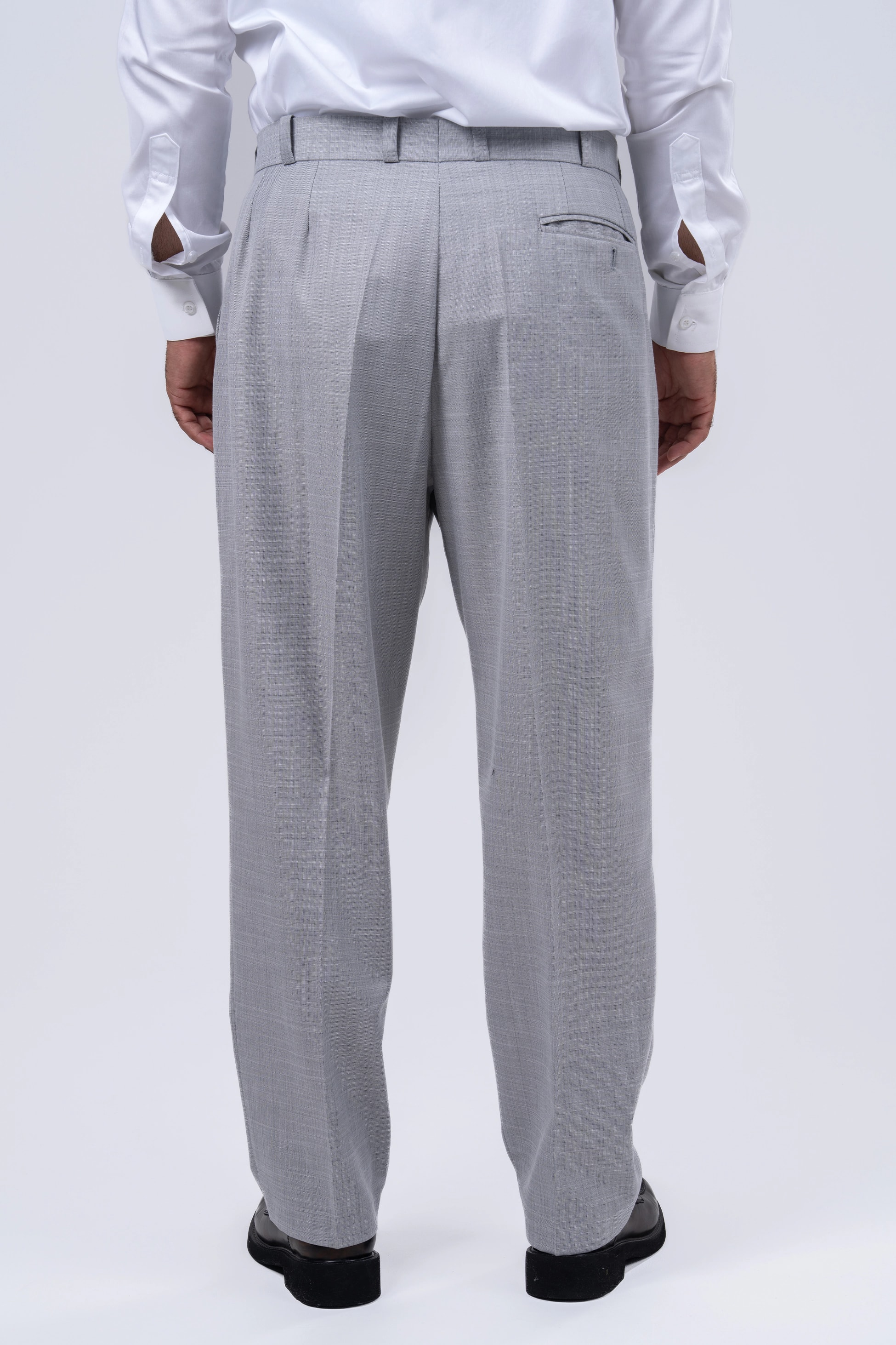 Gri 2 Pileli Şalvar