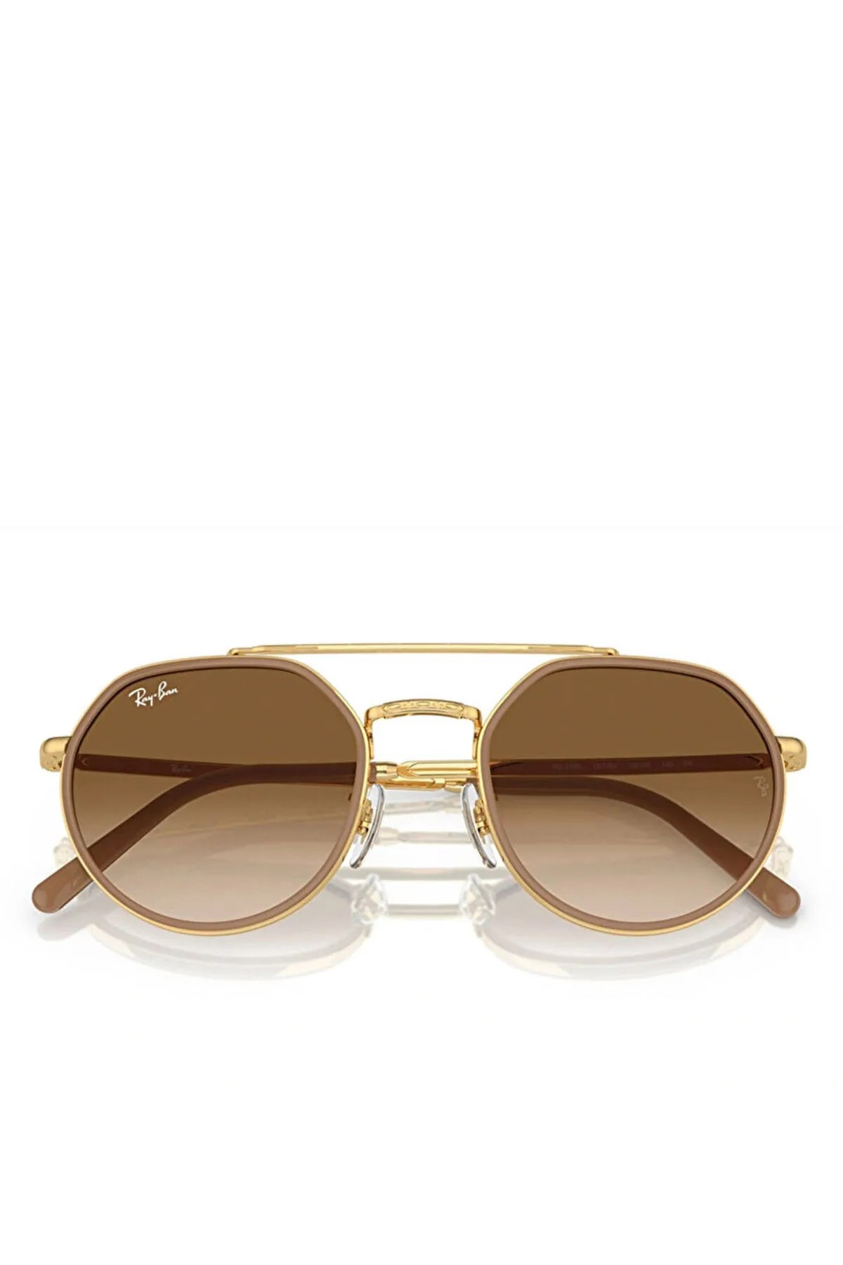 Ray-Ban Yuvarlak Formlu 51 ekartman kahve ünisex