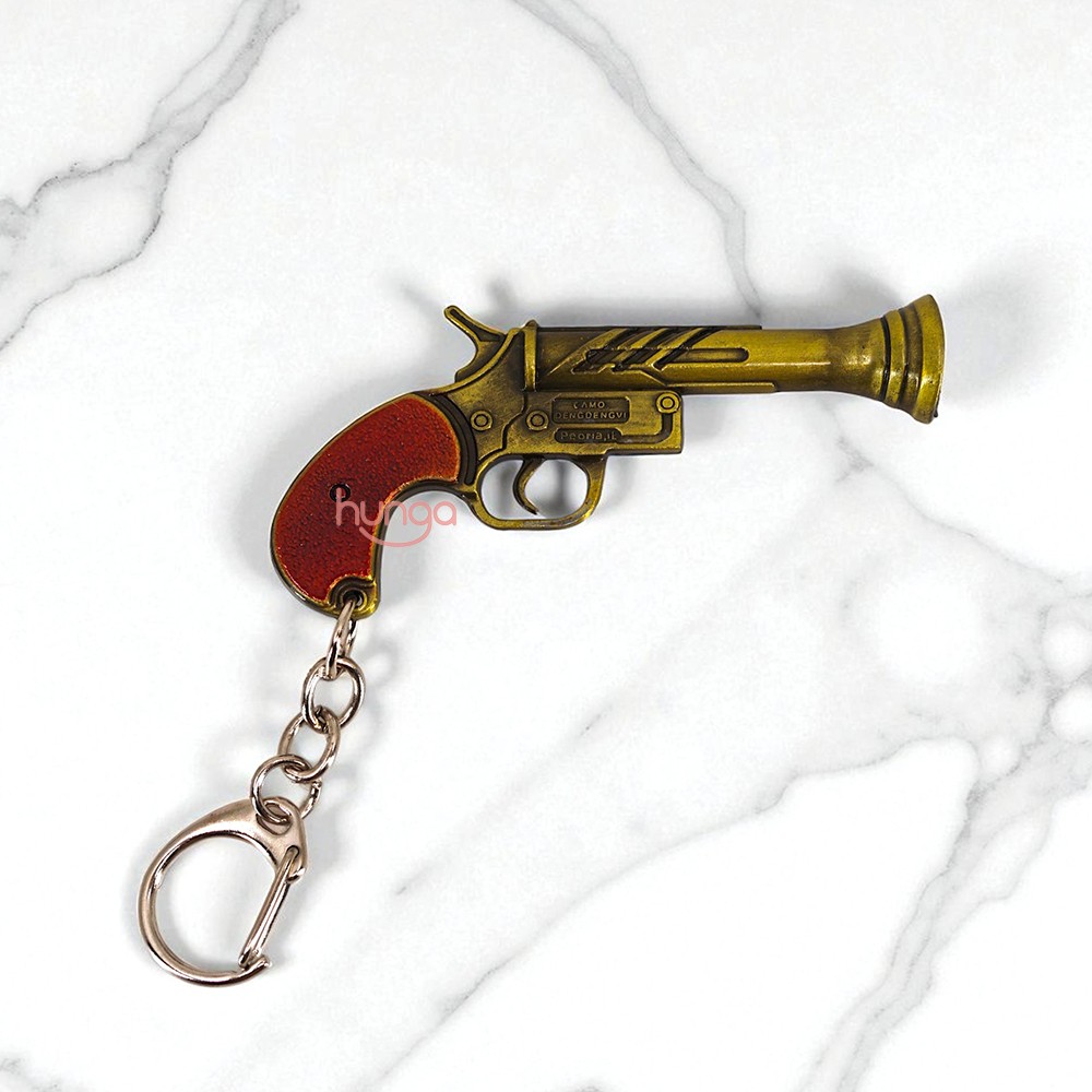 Pubg Silah Metal Anahtarlık Altın Renk