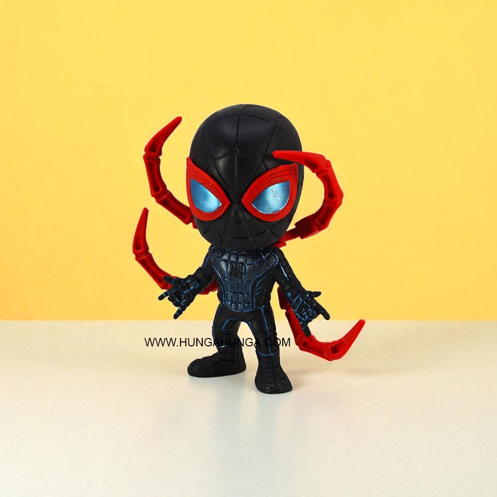 Ahtapot Kollu Siyah Spiderman Chibi Figür