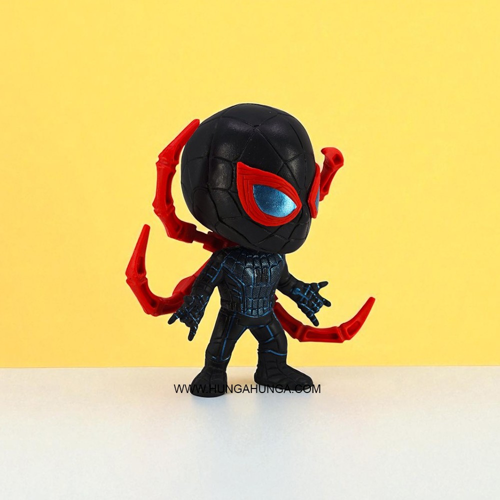 Ahtapot Kollu Siyah Spiderman Chibi Figür