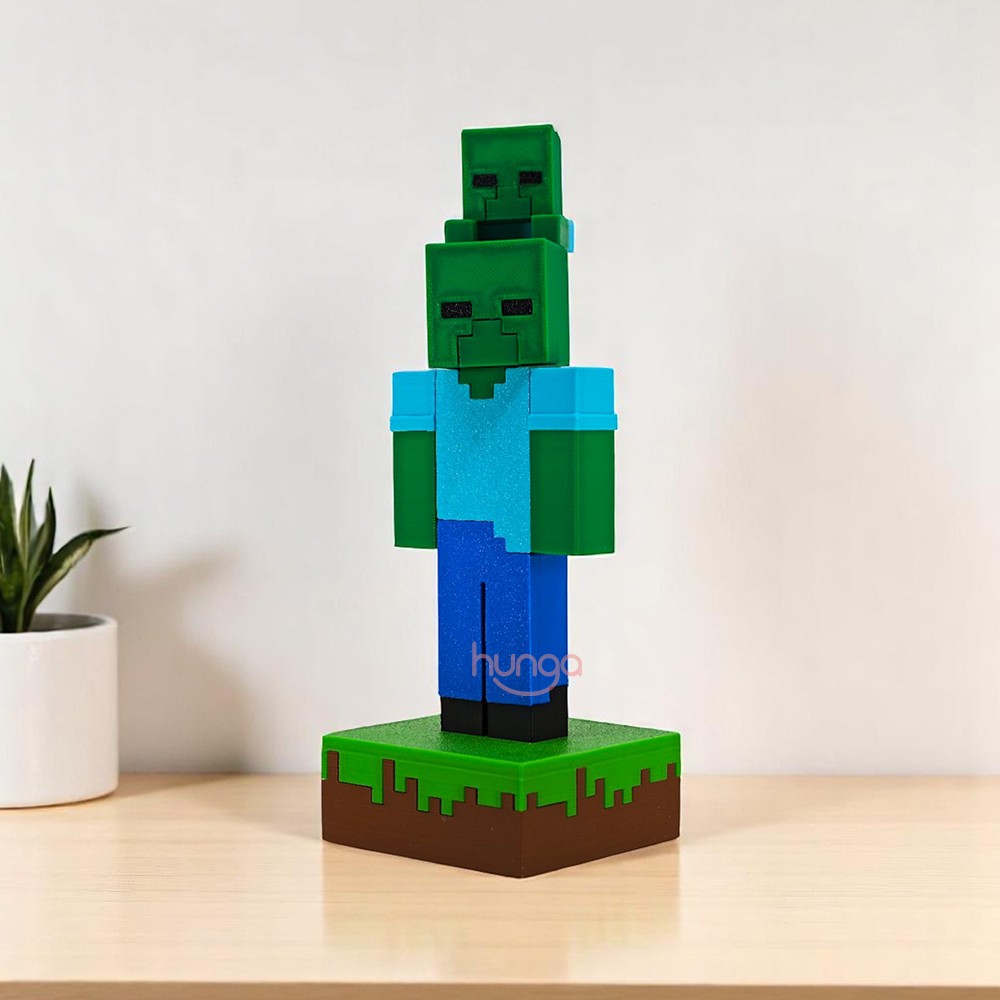 Minecraft - Zombie + Baby Zombie Figür