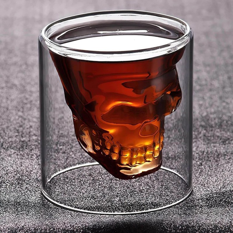 Cam Kafatası Shot Bardağı Küçük Boy
