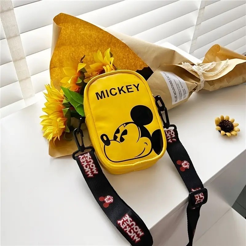 Mickey Mouse Çapraz  Omuz Çantası - Sarı